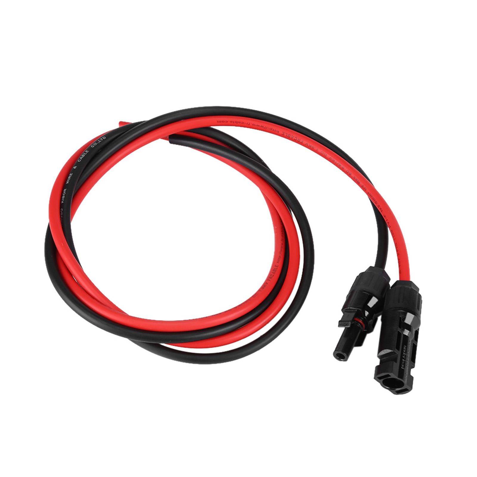 2.5mm Pair of Red Black Solar Panel PV Cable Wire Male Female Connectors view 2