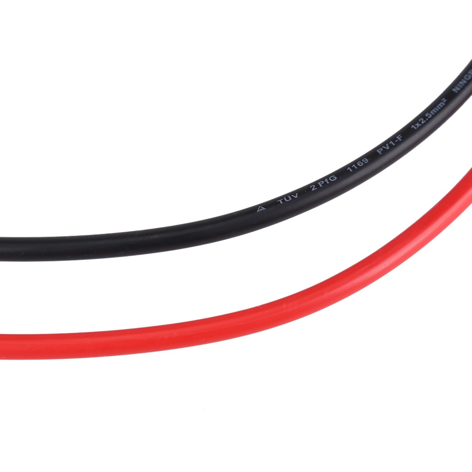 2.5mm Pair of Red Black Solar Panel PV Cable Wire Male Female Connectors view 6