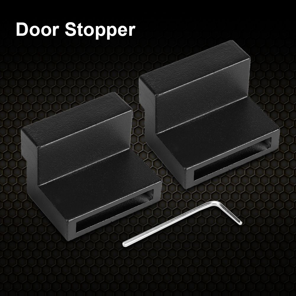 1 Pair Zinc Alloy Door Stopper Replacement Part for Sliding Barn Door Rail Track view 13