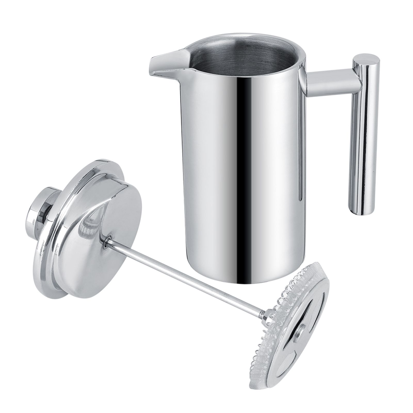 350ML Double Wall Stainless Steel Coffee Maker French Press Tea Pot with Filter view 7