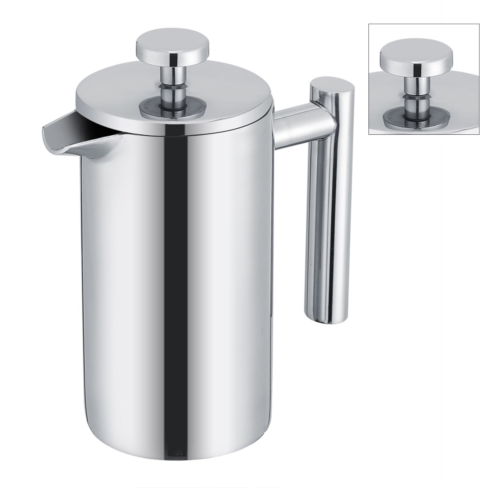 350ML Double Wall Stainless Steel Coffee Maker French Press Tea Pot with Filter view 9