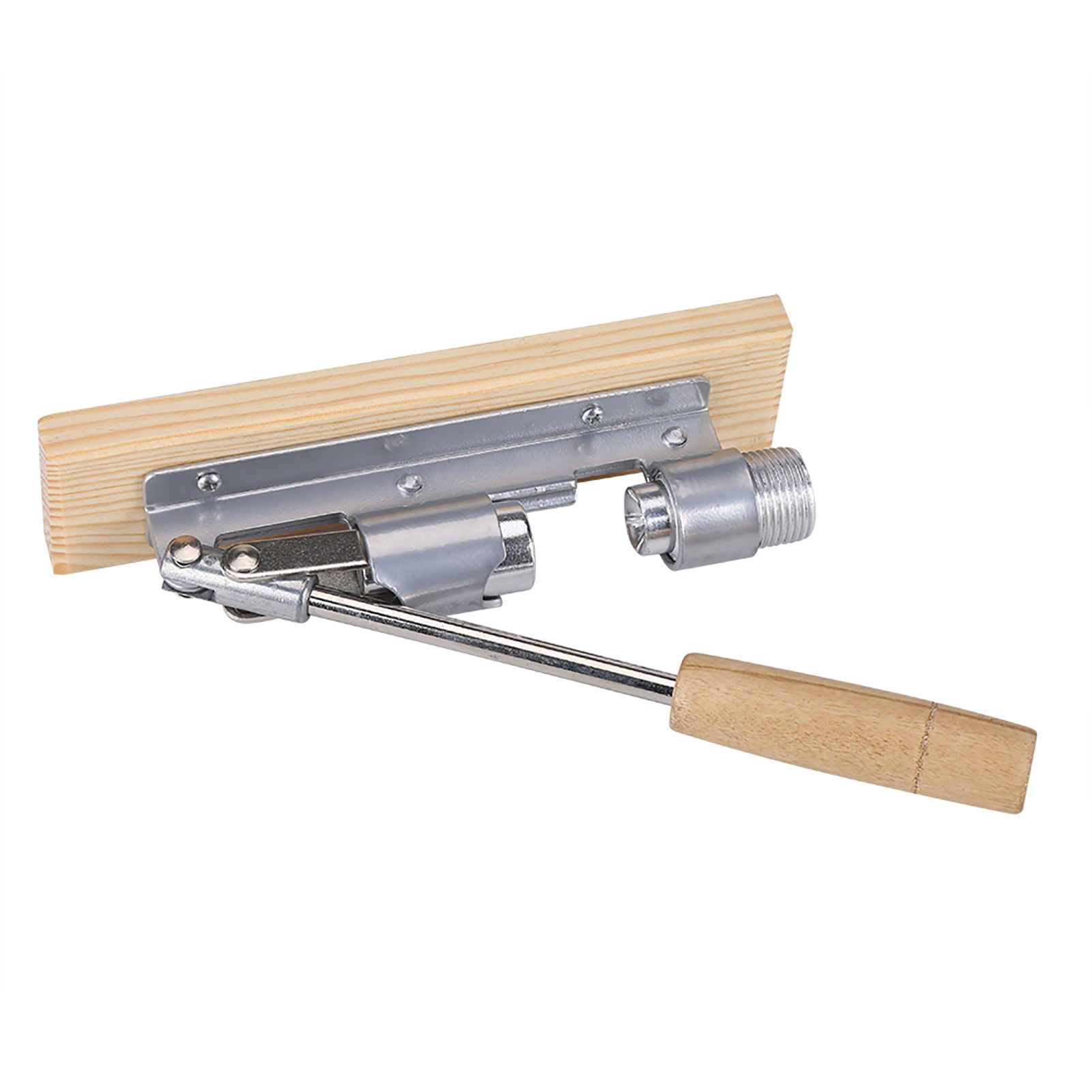 Mechanical Walnut Cracker Nut Opener Kitchen Tools Desktop Wood Base Handle view 8