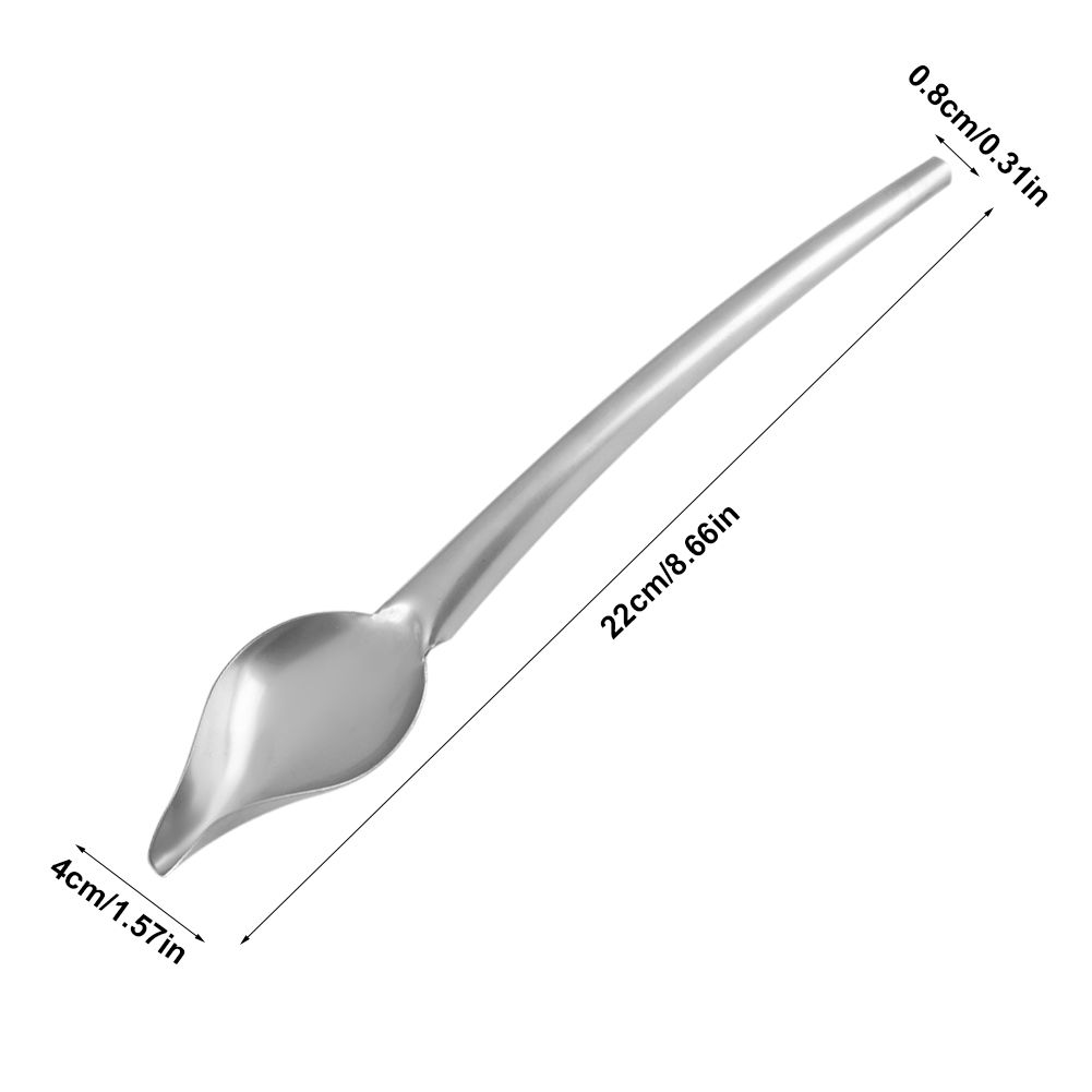 Stainless Steel Sauce Spoon Draw Tool for Dressing Dessert Food Plate Decor view 8