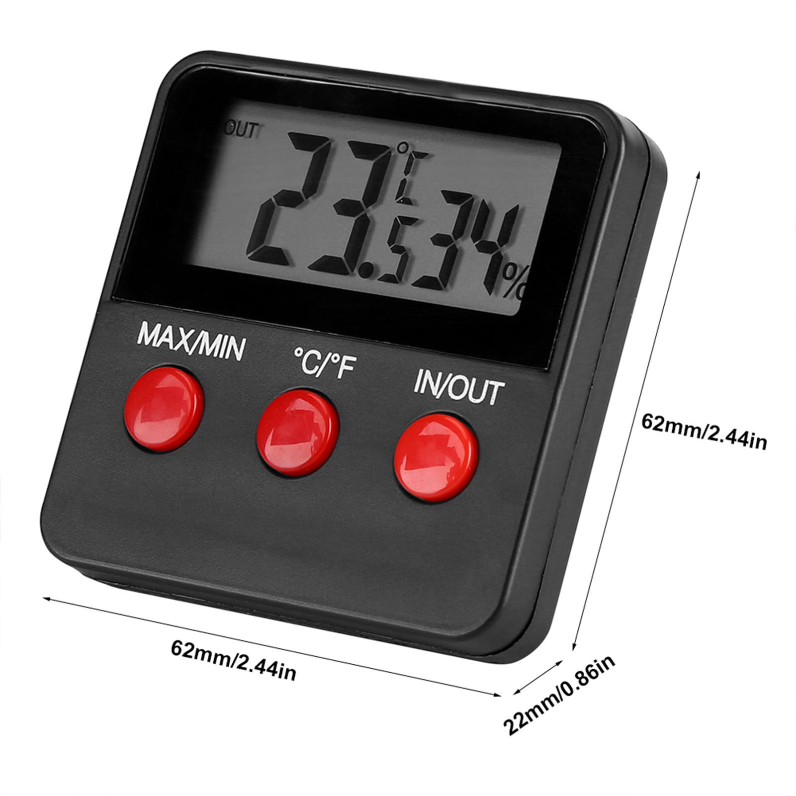 Digital LCD Thermometer Hygrometer Temp Humidity Monitor Meter for Egg view 15