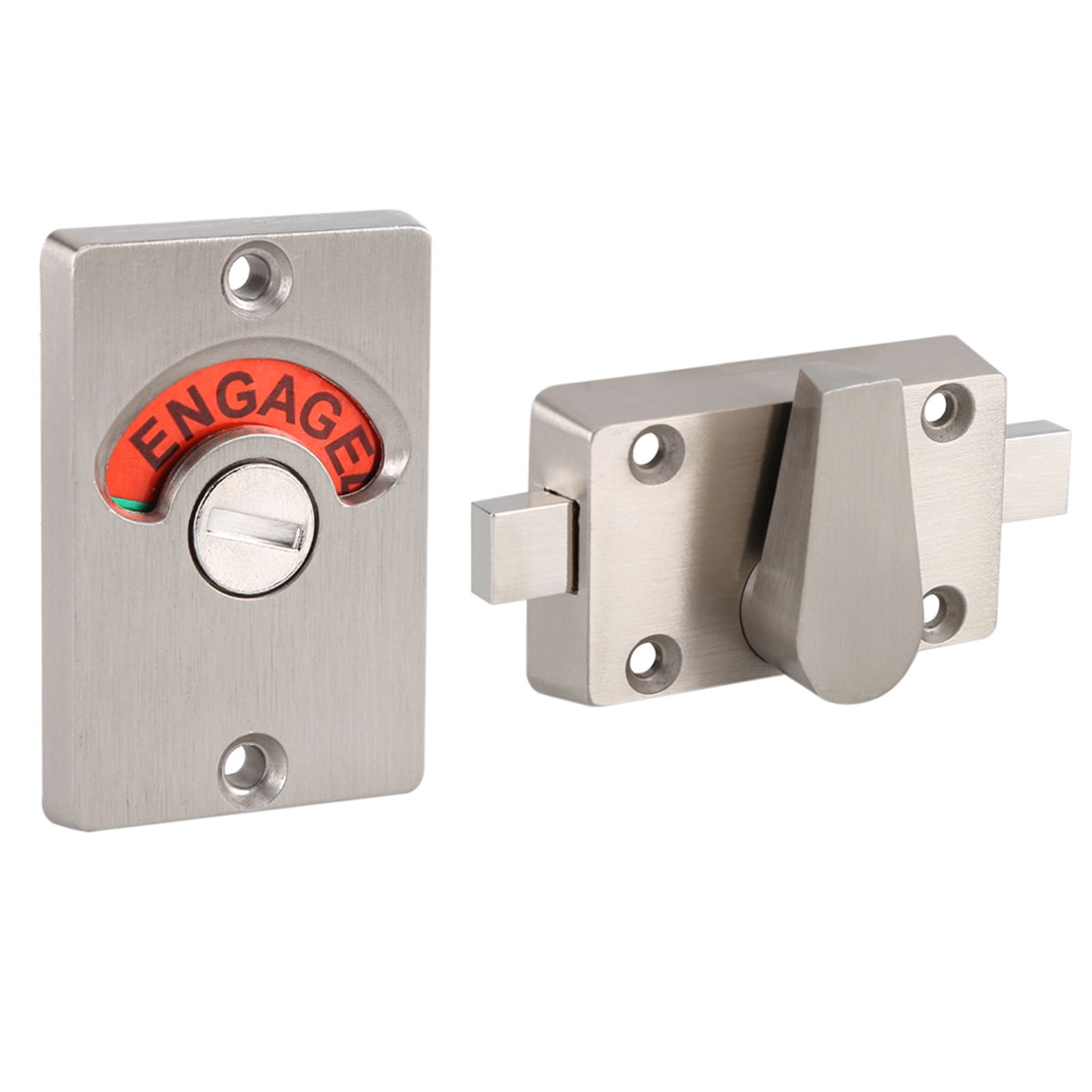 Indicator Privacy Bolt Door Lock Vacant Engaged Screws Bathroom Toilet view 11