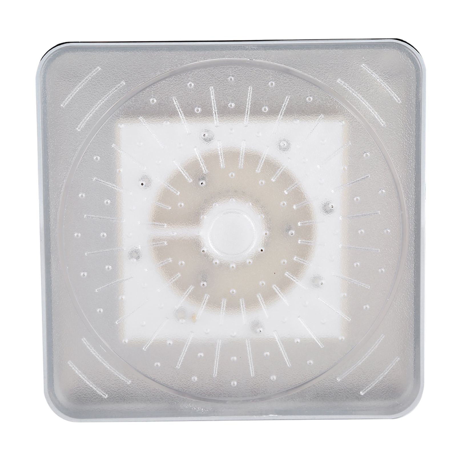 6 Inch Square Rain Shower Head LED Light 3 Color Changing Bathroom Sprinkler view 4