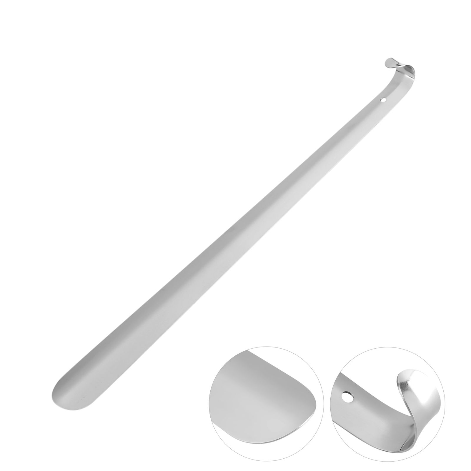 Professional Stainless Steel Shiny Silver Metal Shoe Horn Shoehorn for Seniors view 9