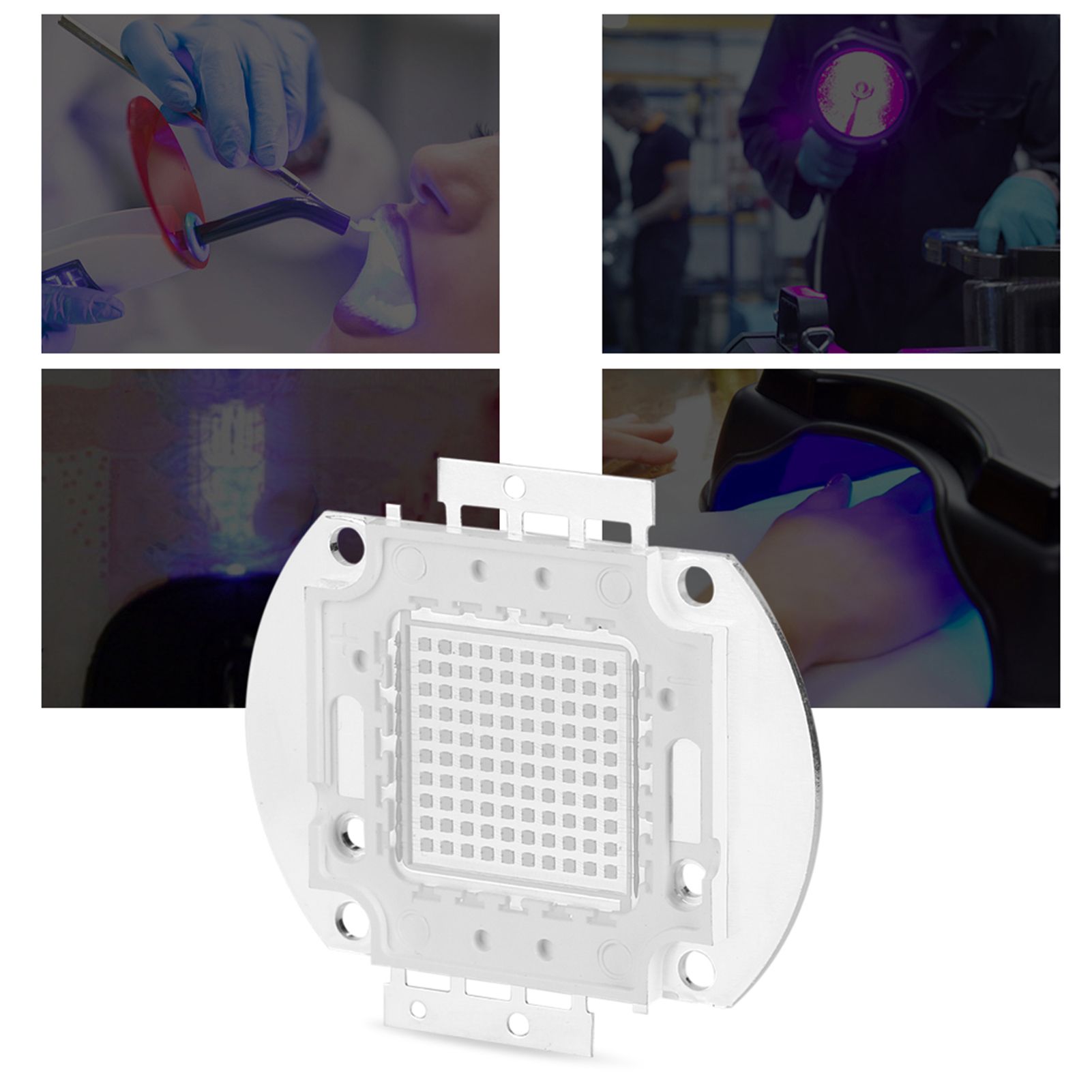 100W UV395-400Nm LED High Power UV Ultraviolet Lights view 13