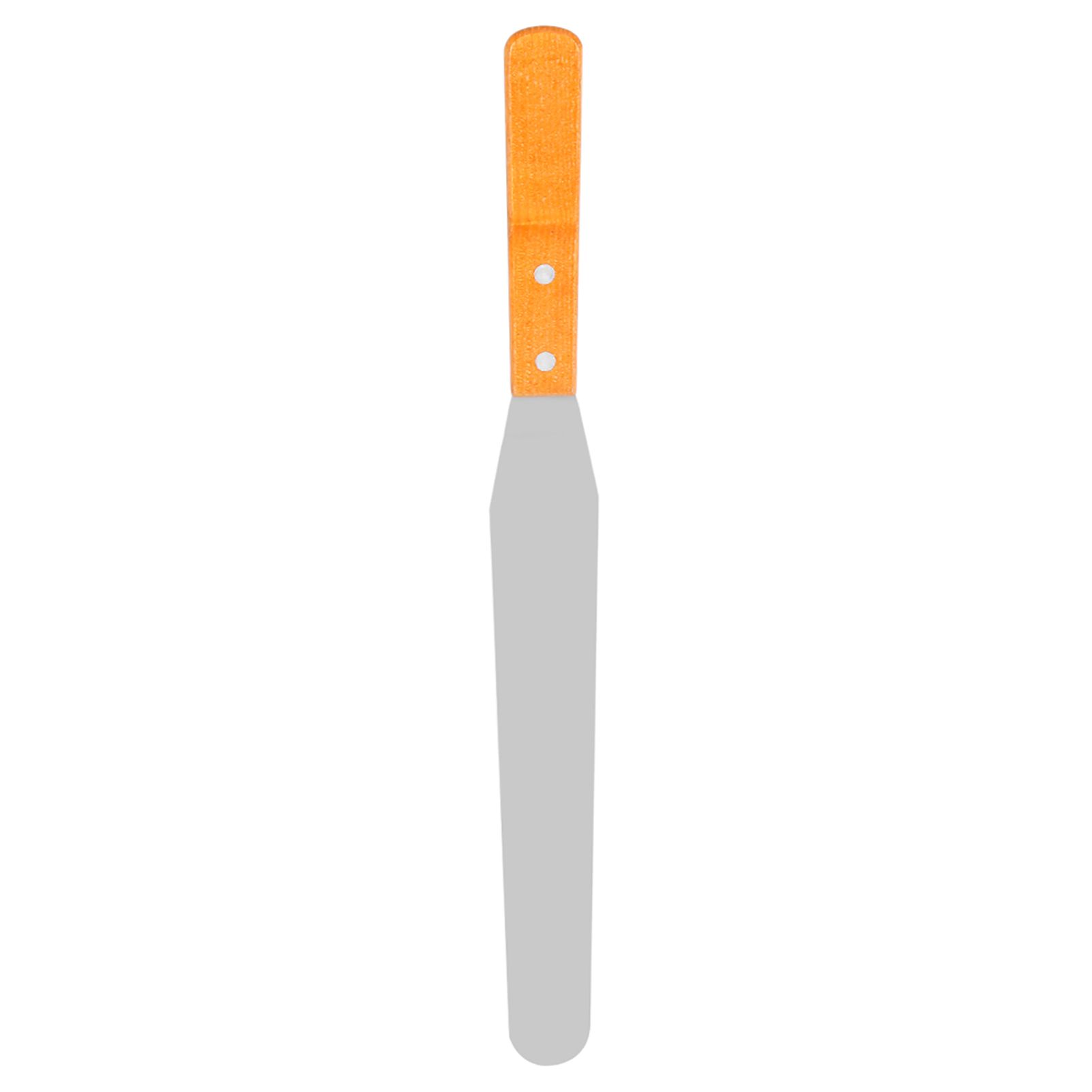 Stainless Steel Wood Straight Spatula Cake Icing Decorating Smooth Tool for view 4