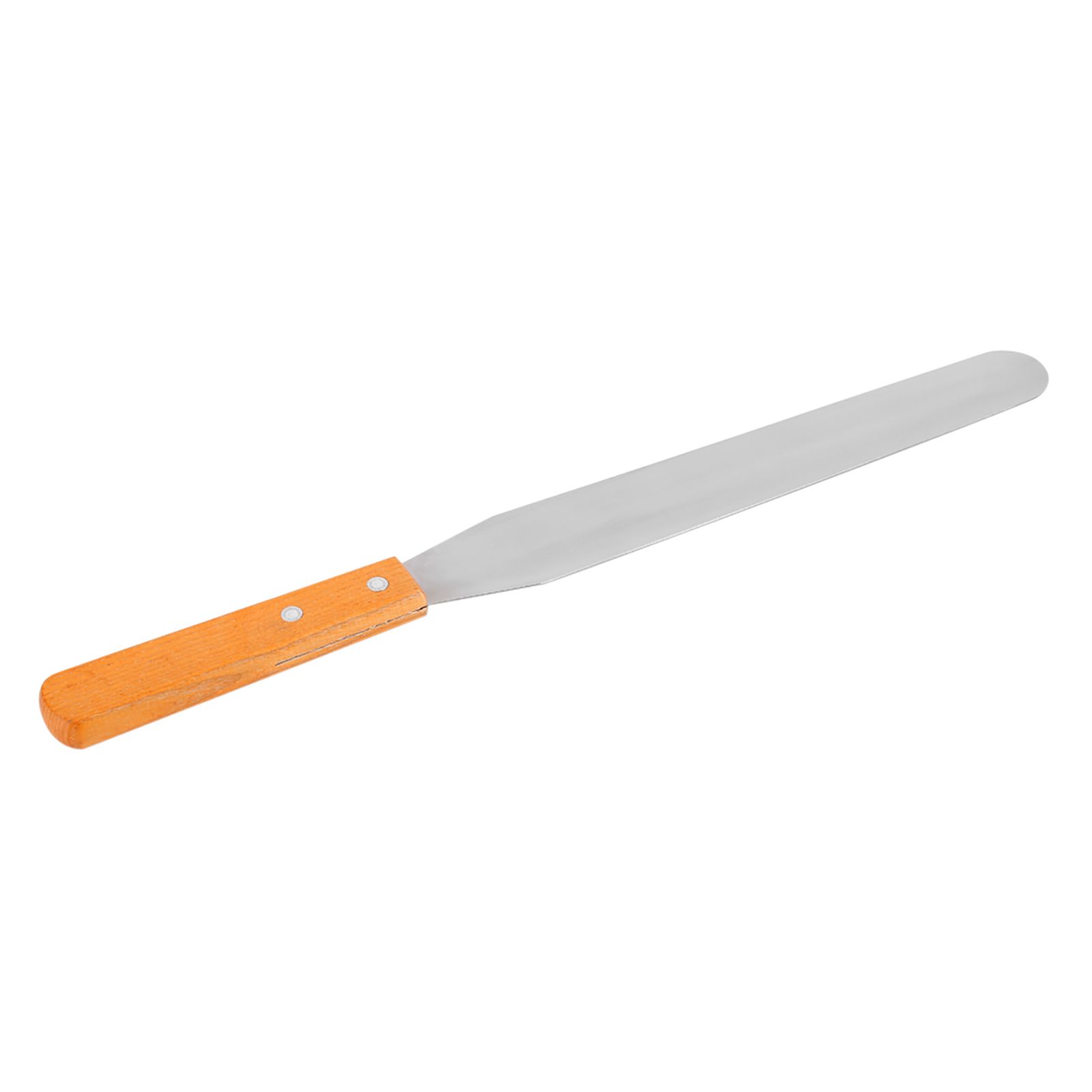 Stainless Steel Wood Straight Spatula Cake Icing Decorating Smooth Tool for view 5