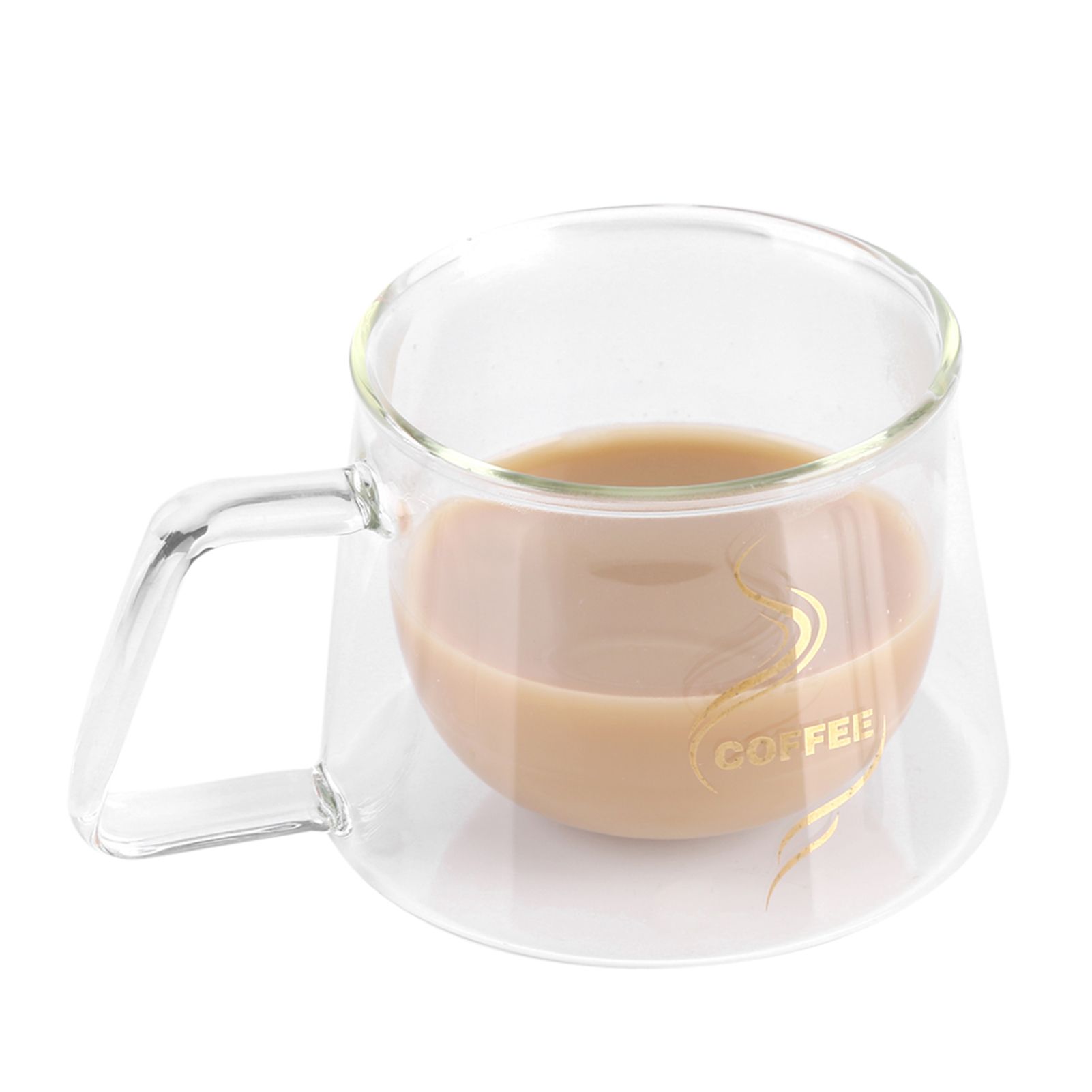 Double Wall Insulated Glass Cup Heat Resistant Mug Glassware for Coffee Tea Milk view 5