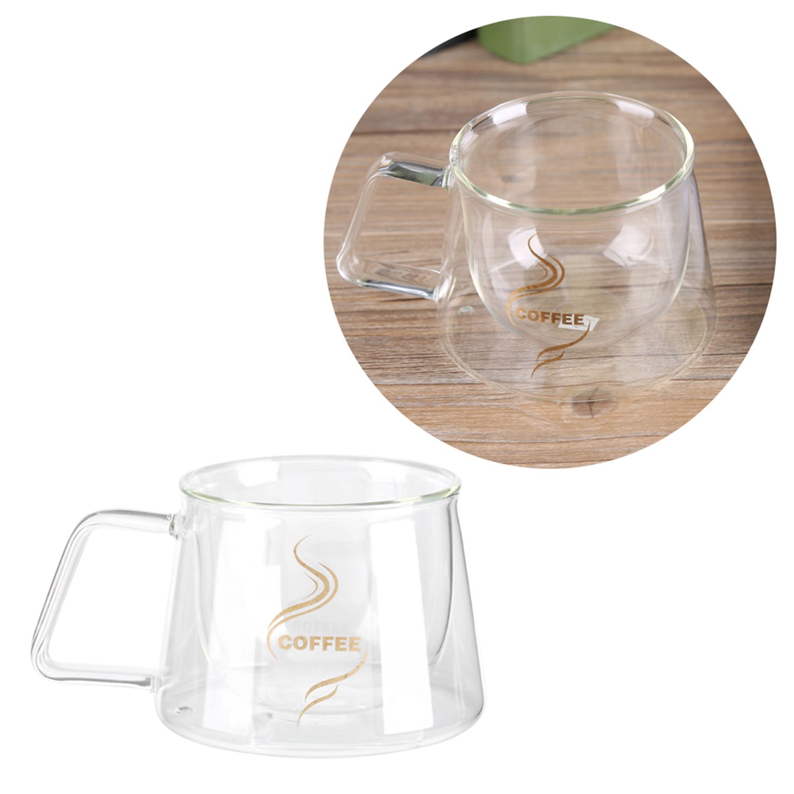 Double Wall Insulated Glass Cup Heat Resistant Mug Glassware for Coffee Tea Milk view 13