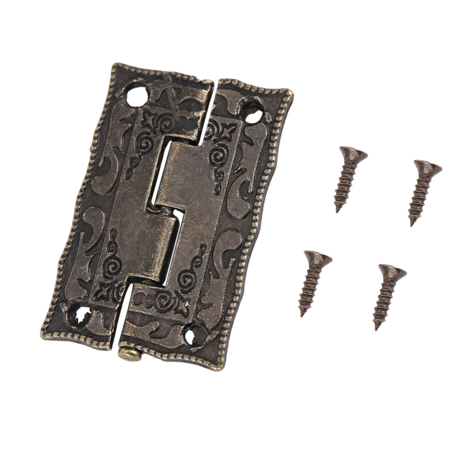 10Pcs 0°-270° Antique Bronze Cabinet Jewelry Box Hinges Door Furniture Wood Case view 2