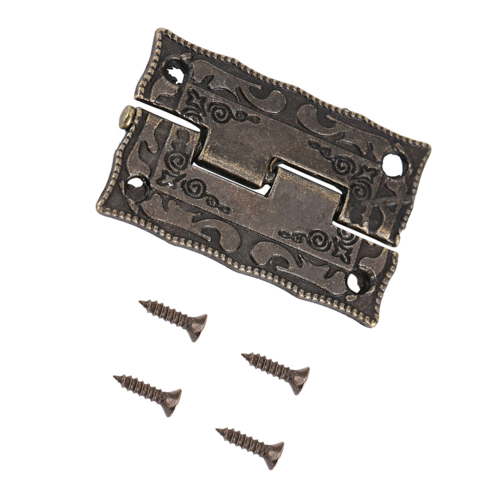 10Pcs 0°-270° Antique Bronze Cabinet Jewelry Box Hinges Door Furniture Wood Case view 3