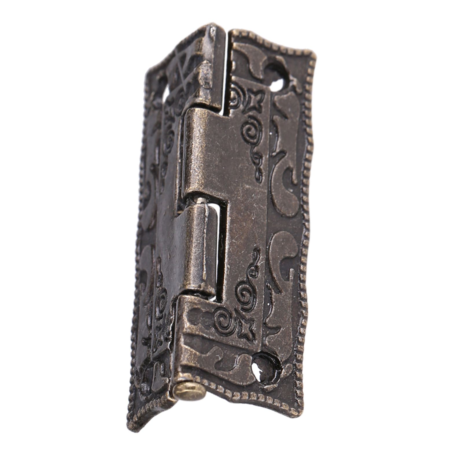 10Pcs 0°-270° Antique Bronze Cabinet Jewelry Box Hinges Door Furniture Wood Case view 5