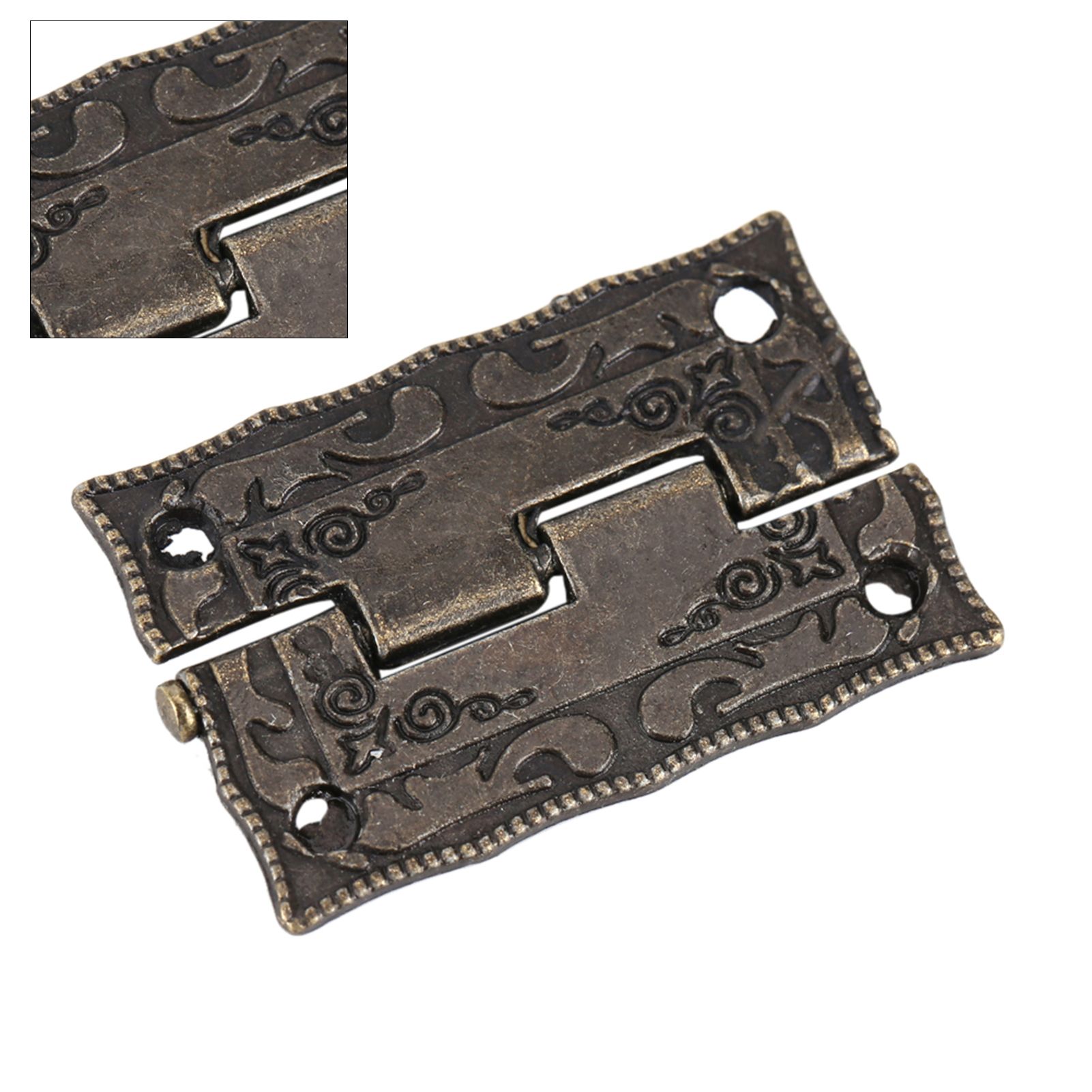 10Pcs 0°-270° Antique Bronze Cabinet Jewelry Box Hinges Door Furniture Wood Case view 10