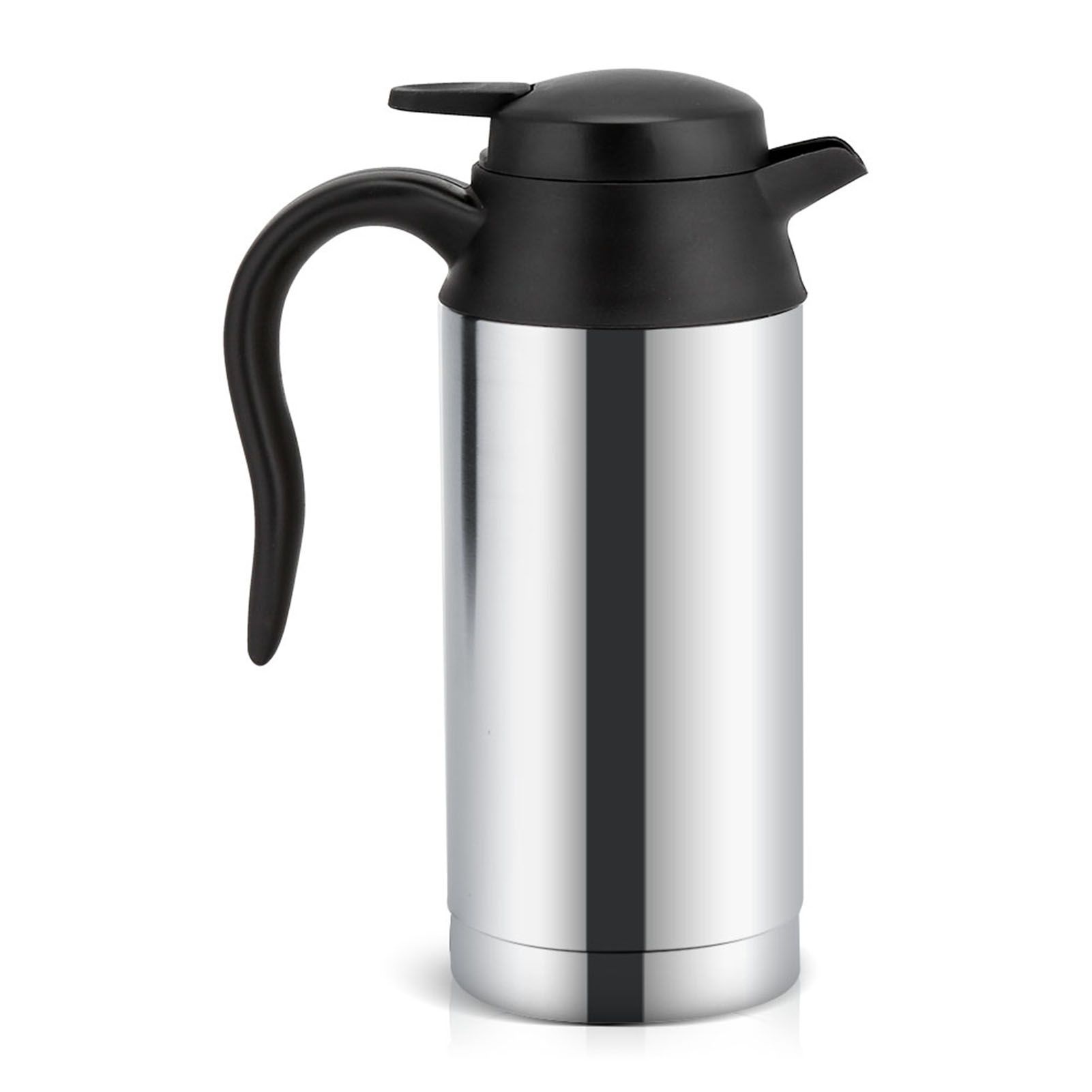 12V 750ml Stainless Steel Electric Car Kettle Heating Cup Coffee Mug Travel view 2