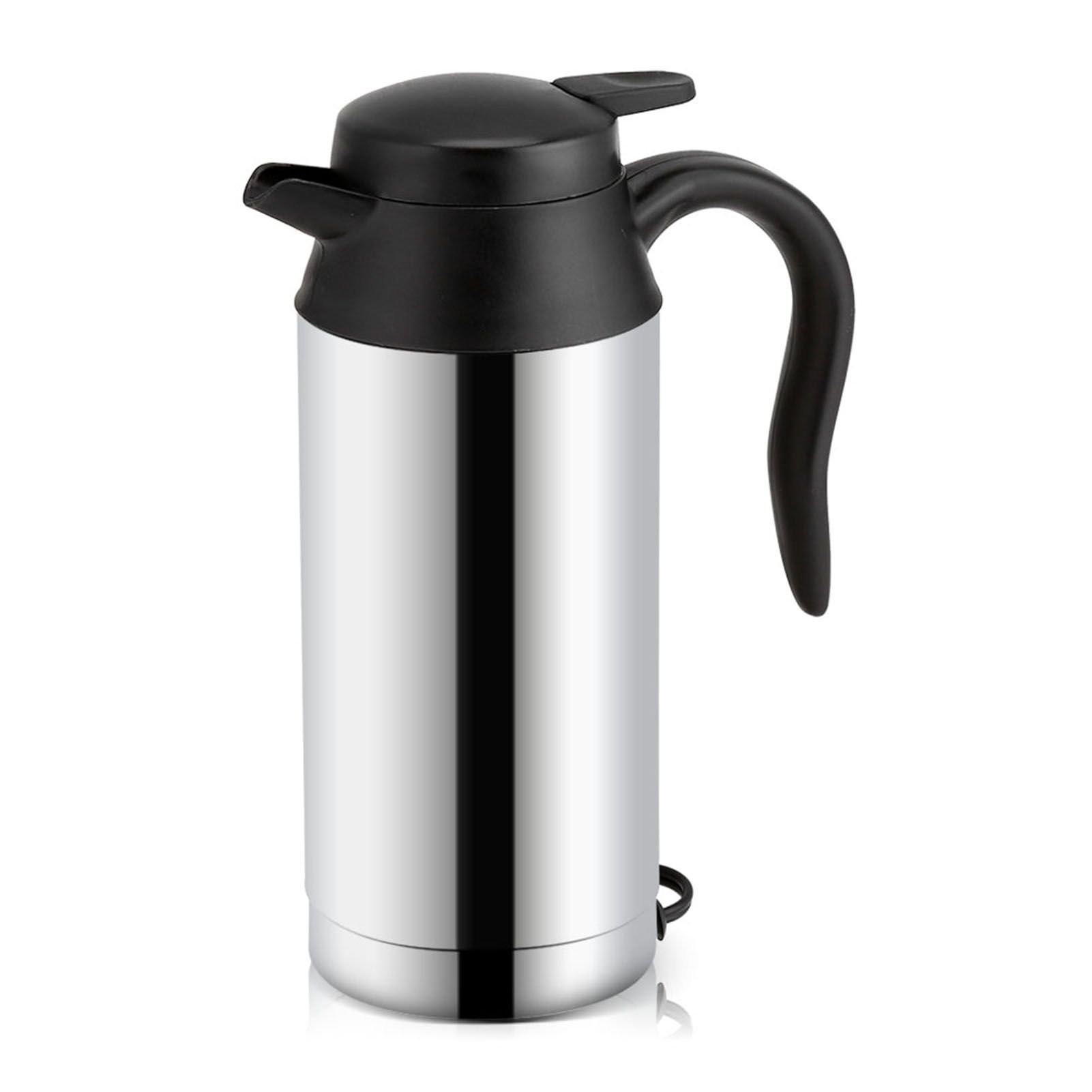 12V 750ml Stainless Steel Electric Car Kettle Heating Cup Coffee Mug Travel view 3