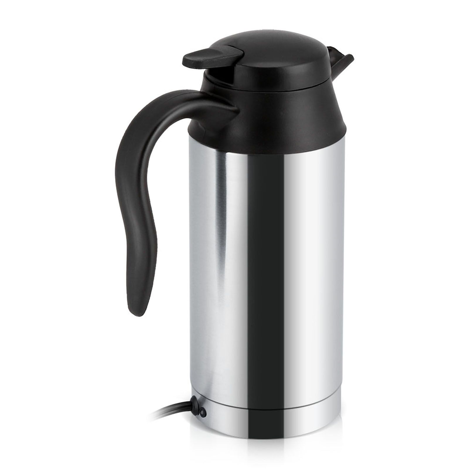 12V 750ml Stainless Steel Electric Car Kettle Heating Cup Coffee Mug Travel view 4