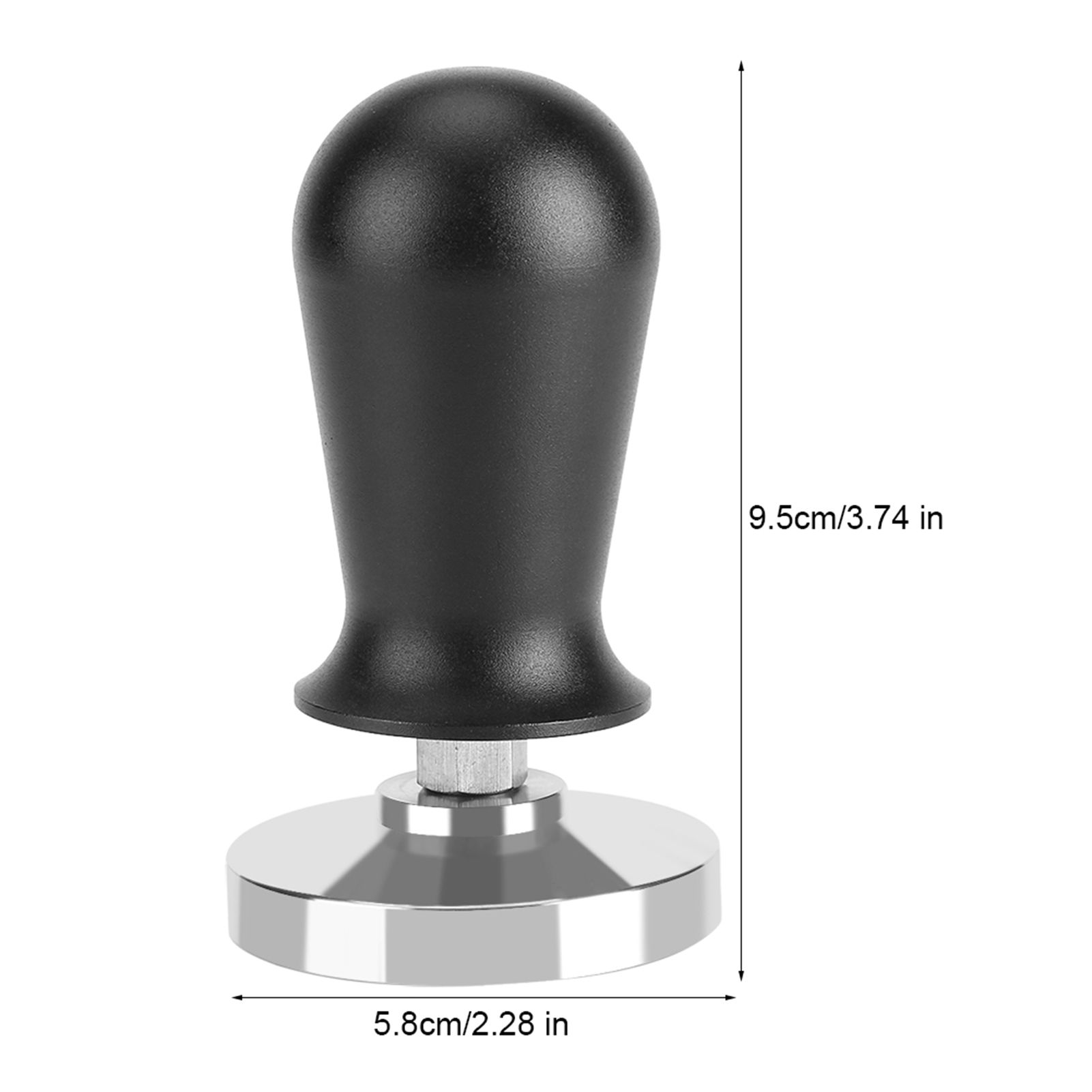 58mm/51mm Stainless Steel Coffee Tamper Flat Base Espresso Beans Press Tool 58mm view 12