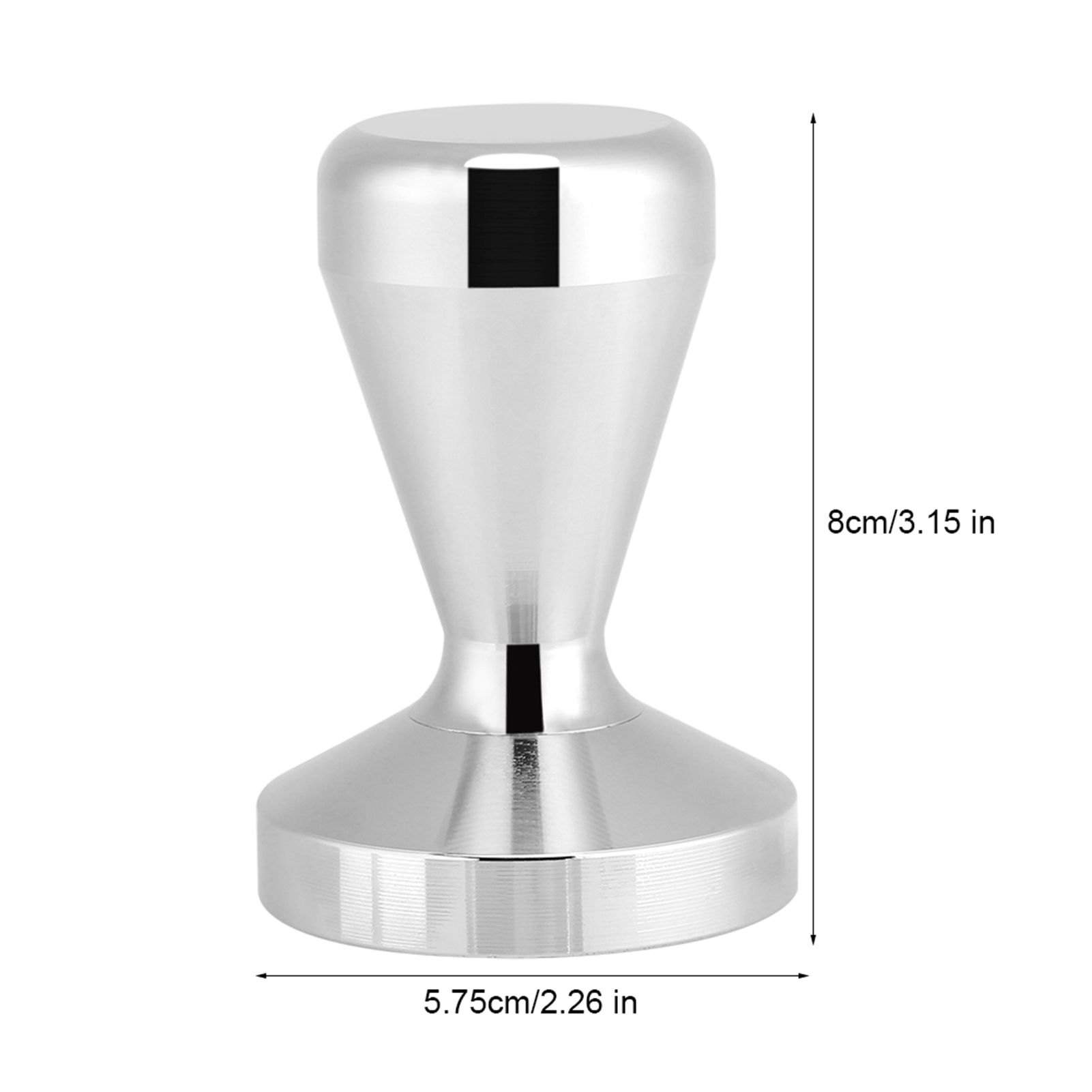 57.5mm/49mm Stainless Steel Coffee Tamper Flat Base Espresso Beans Press Tool view 12