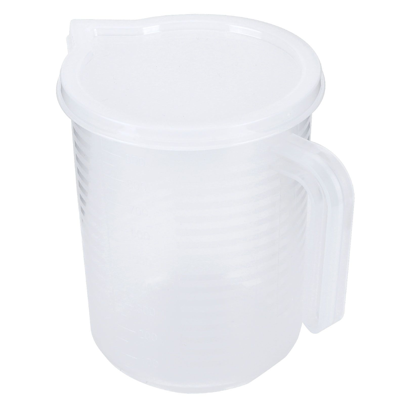 500ml/1000ml Clear Plastic Measuring Cups with Lid Kitchen Cooking Baking