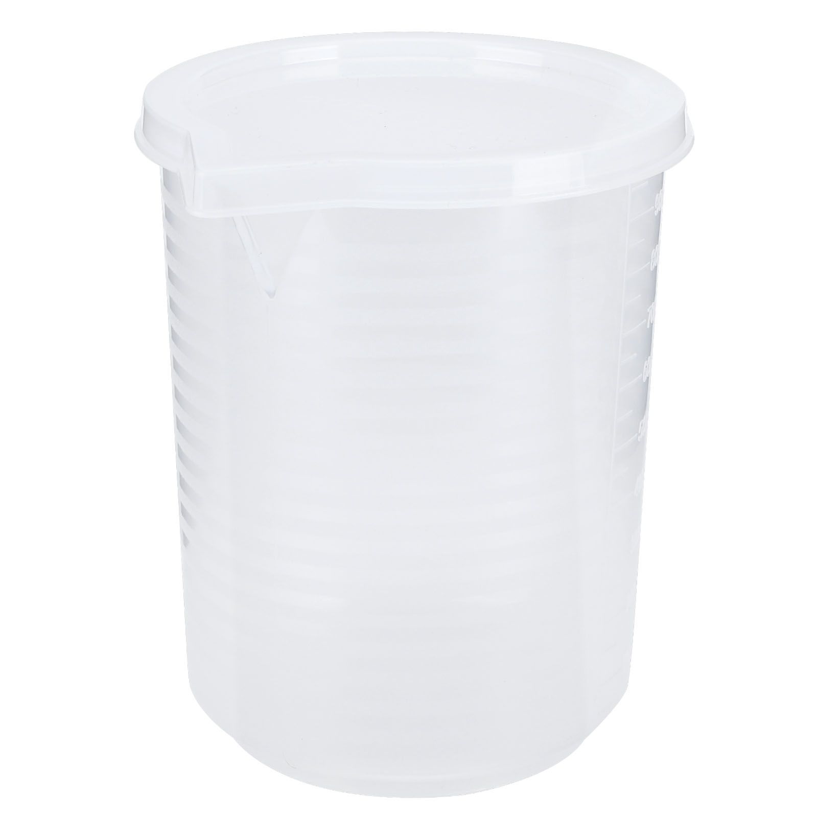 500ml/1000ml Clear Plastic Measuring Cups with Lid Kitchen Cooking Baking view 5