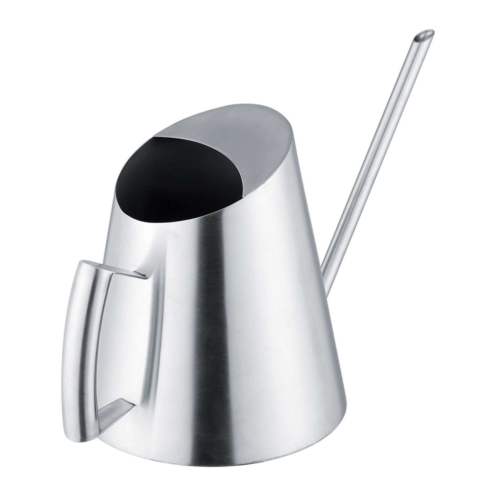 1500ml Stainless Steel Watering Can Brushed Garden Planting Indoor Outdoor view 3