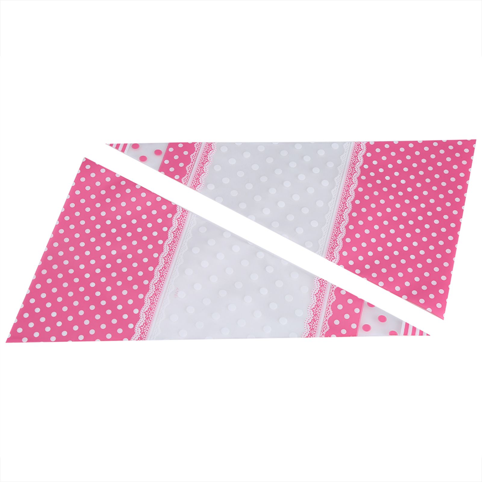 50 Piece Clear Cone Shaped Treat Popcorn Bags Treat Bags Cellophane Candy Bags view 6