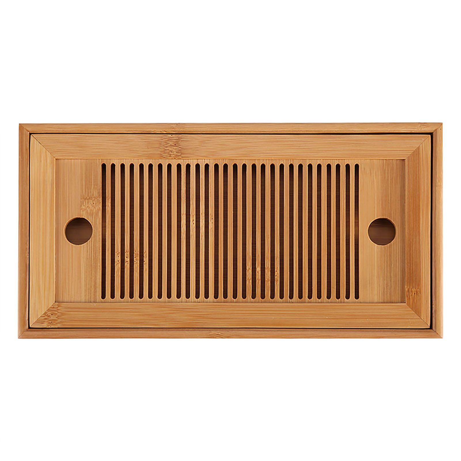 Bamboo Tea Tray Chinese Gongfu Tea Mini Serving Table for Teahouse Home Office view 3