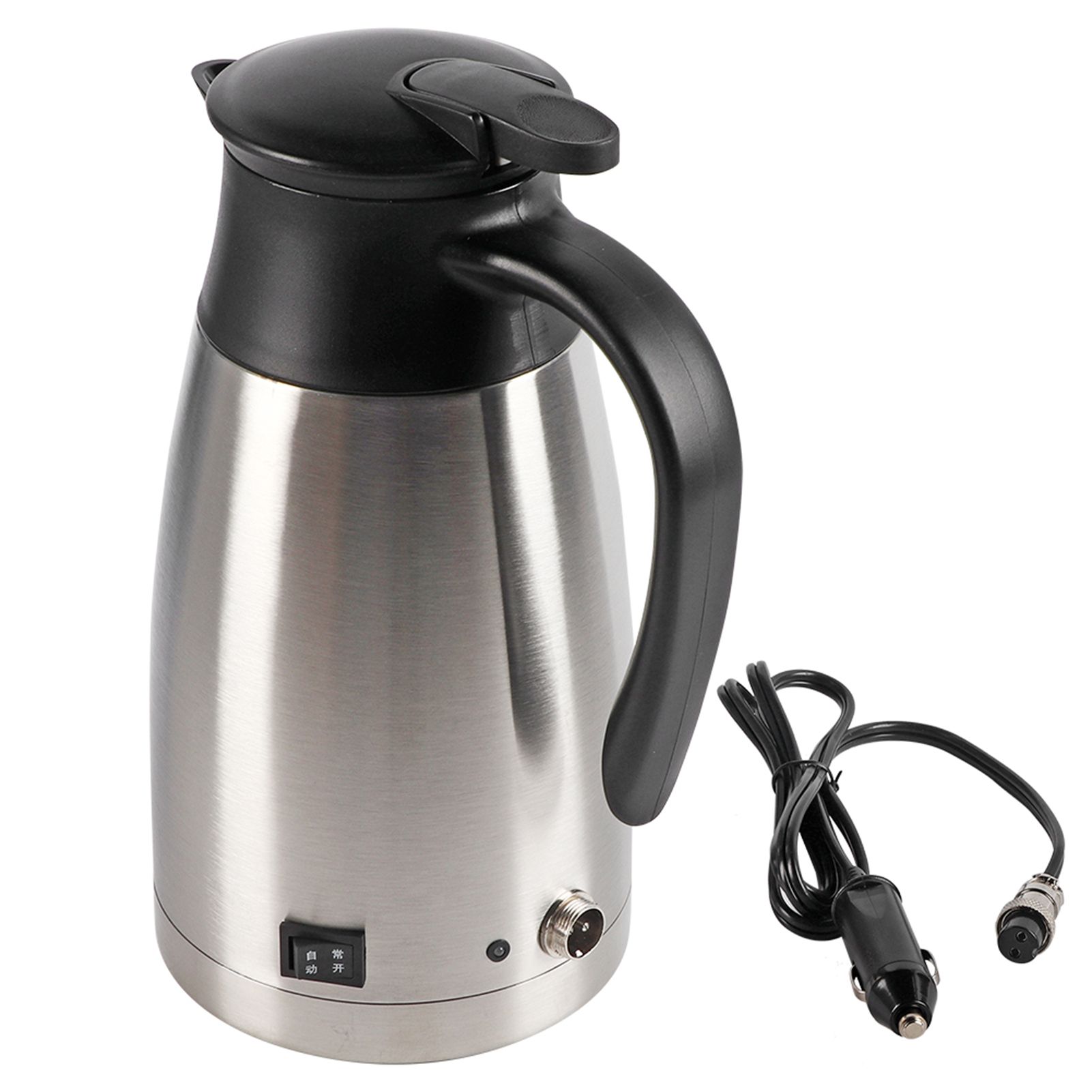12V 1000ml Stainless Steel Car Automobile Electric Heating Kettle Portable