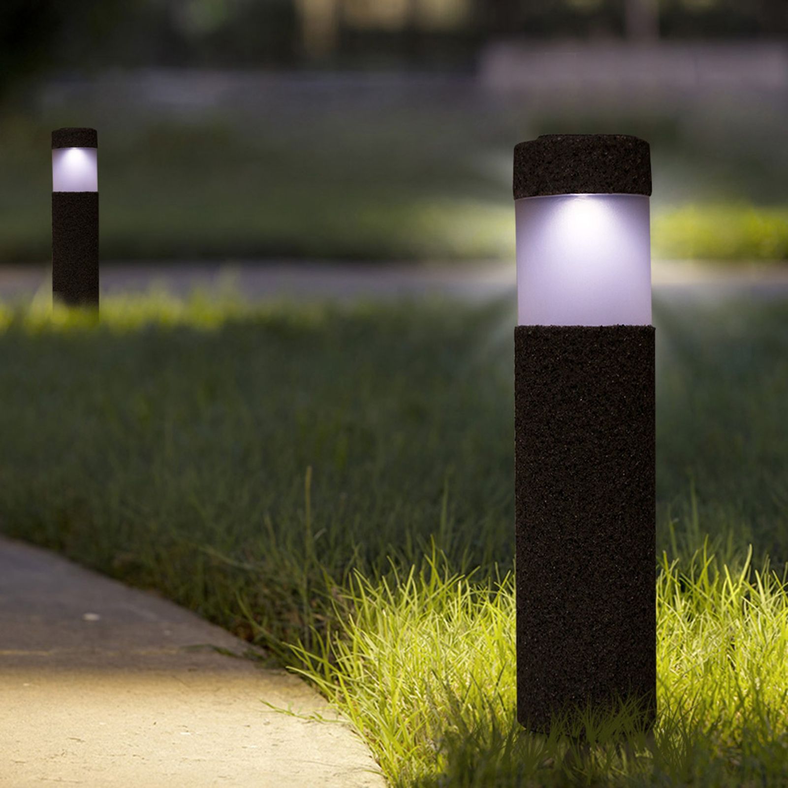 Ideal Waterproof Solar Power LED Light for Garden Path Courtyard Stone Lamp view 3