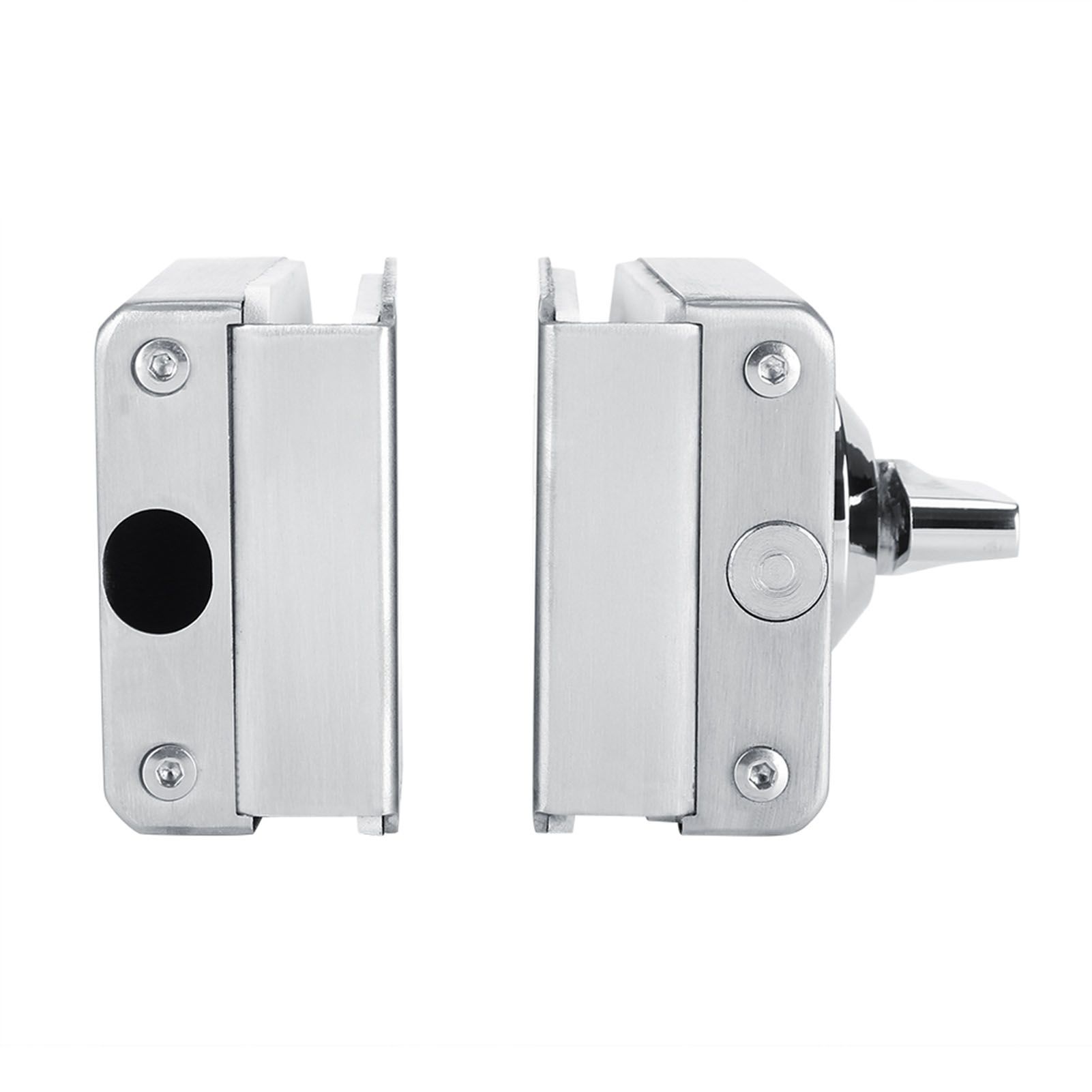 Stainless Steel 10~12mm Glass Door Lock Rotary Knob Open/Close Home Hotel view 7