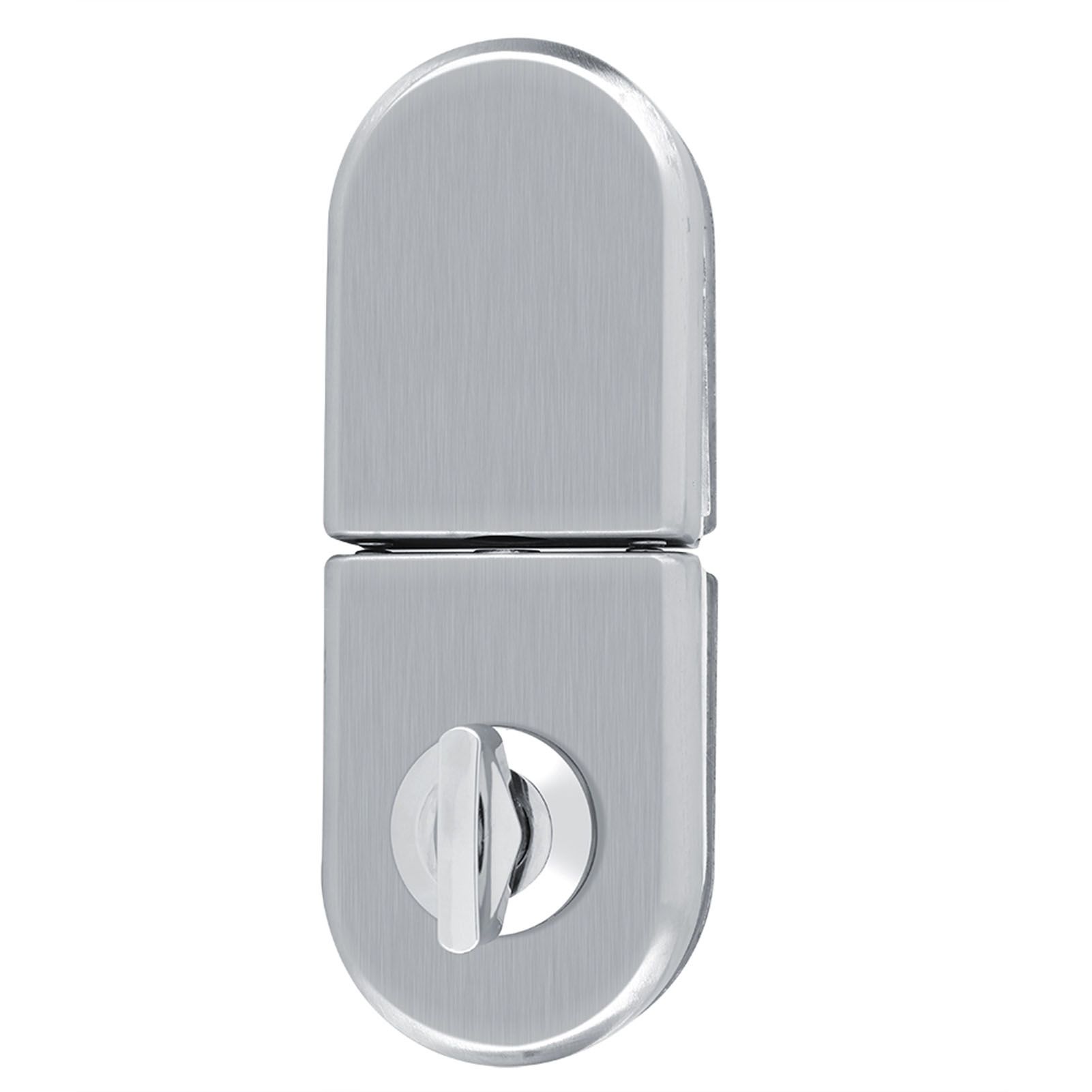 Stainless Steel 10~12mm Glass Door Lock Rotary Knob Open/Close Home Hotel view 10