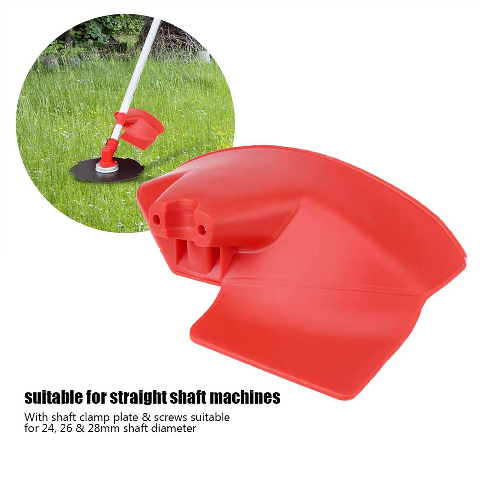 1pc Brushcutter Guard Shield for 24 26 28mm Dia. Shaft Trimmer Brush Cutter view 3