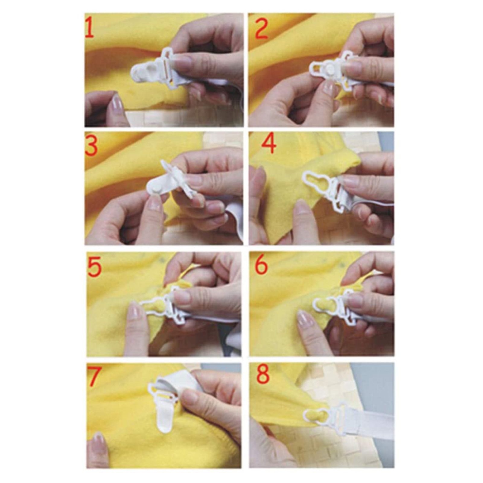 4pcs Household Bed Sheet Mattress Fasteners Strong Elastic Strap Clips Holders view 6