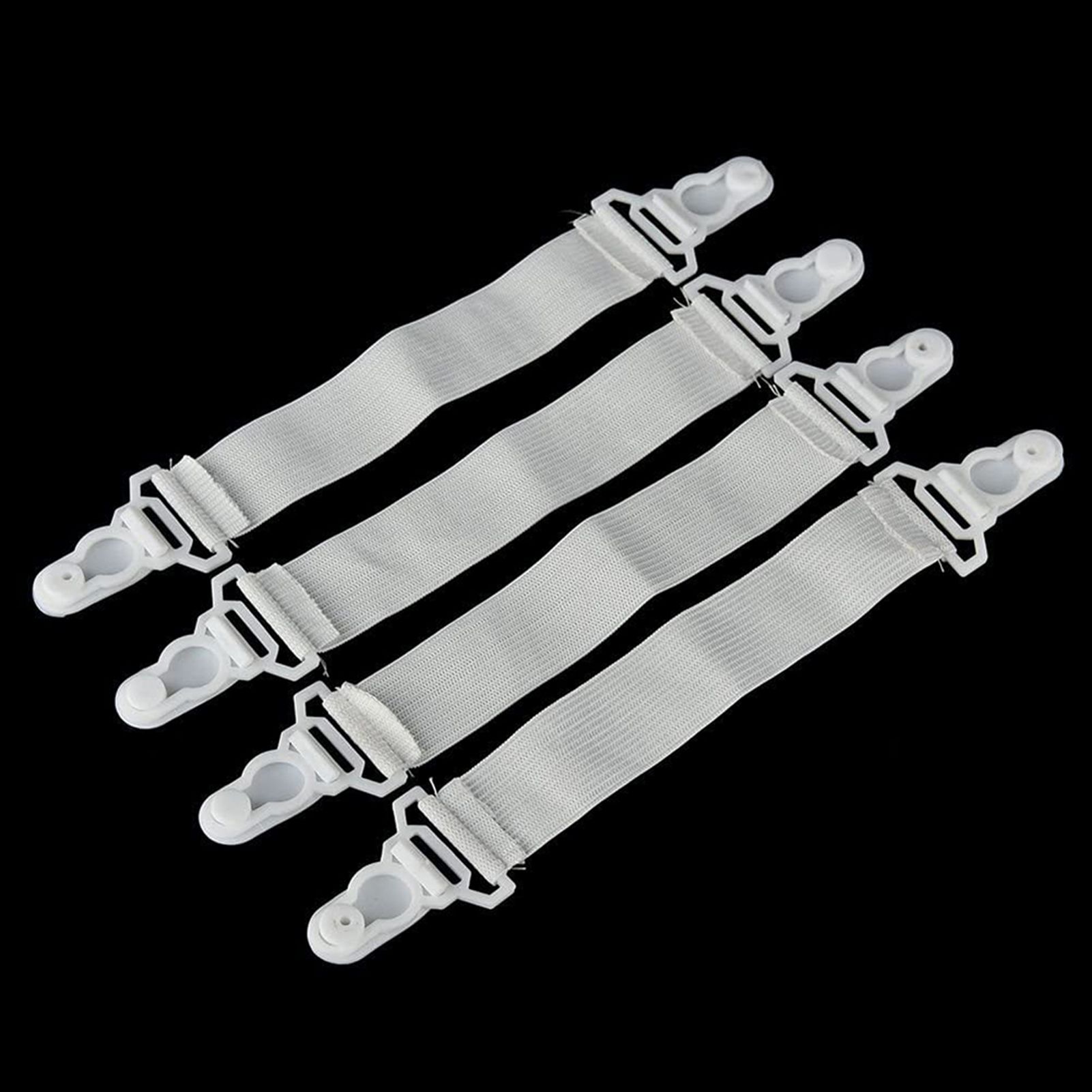 4pcs Household Bed Sheet Mattress Fasteners Strong Elastic Strap Clips Holders view 7