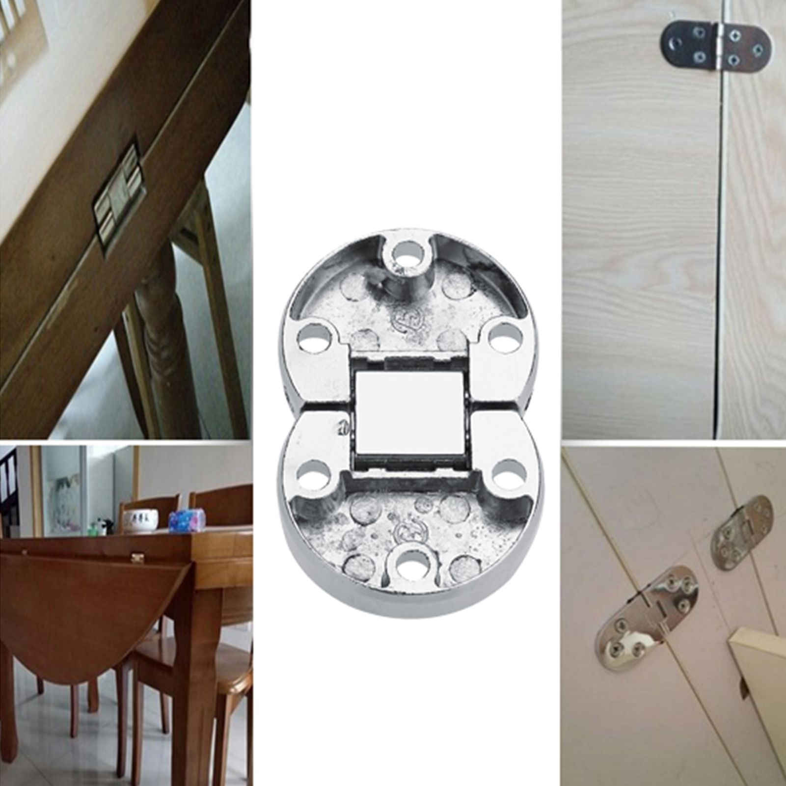 2Pcs Zinc Alloy Self Supporting Folding Table Hinges Home Flap Tables view 12