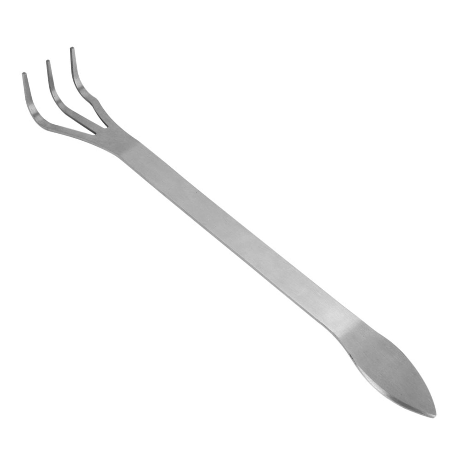 Stainless Steel Root Rake 3-Prong Loosen Soil Bonsai Tree Tools with Ergonomic