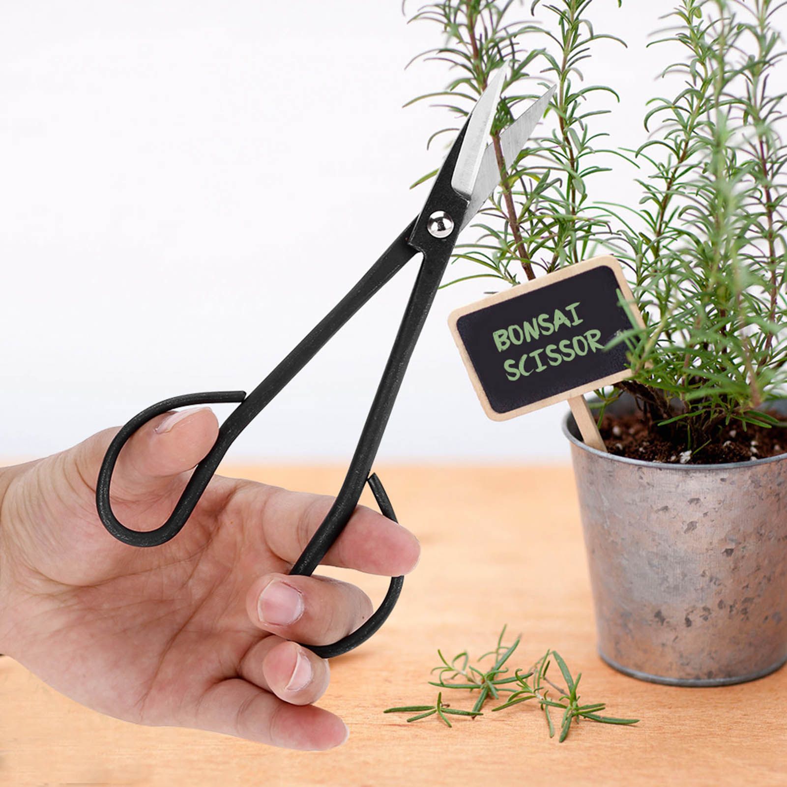 190mm Stainless Steel Garden Bonsai Scissors Shear Root Branch Trimming view 2