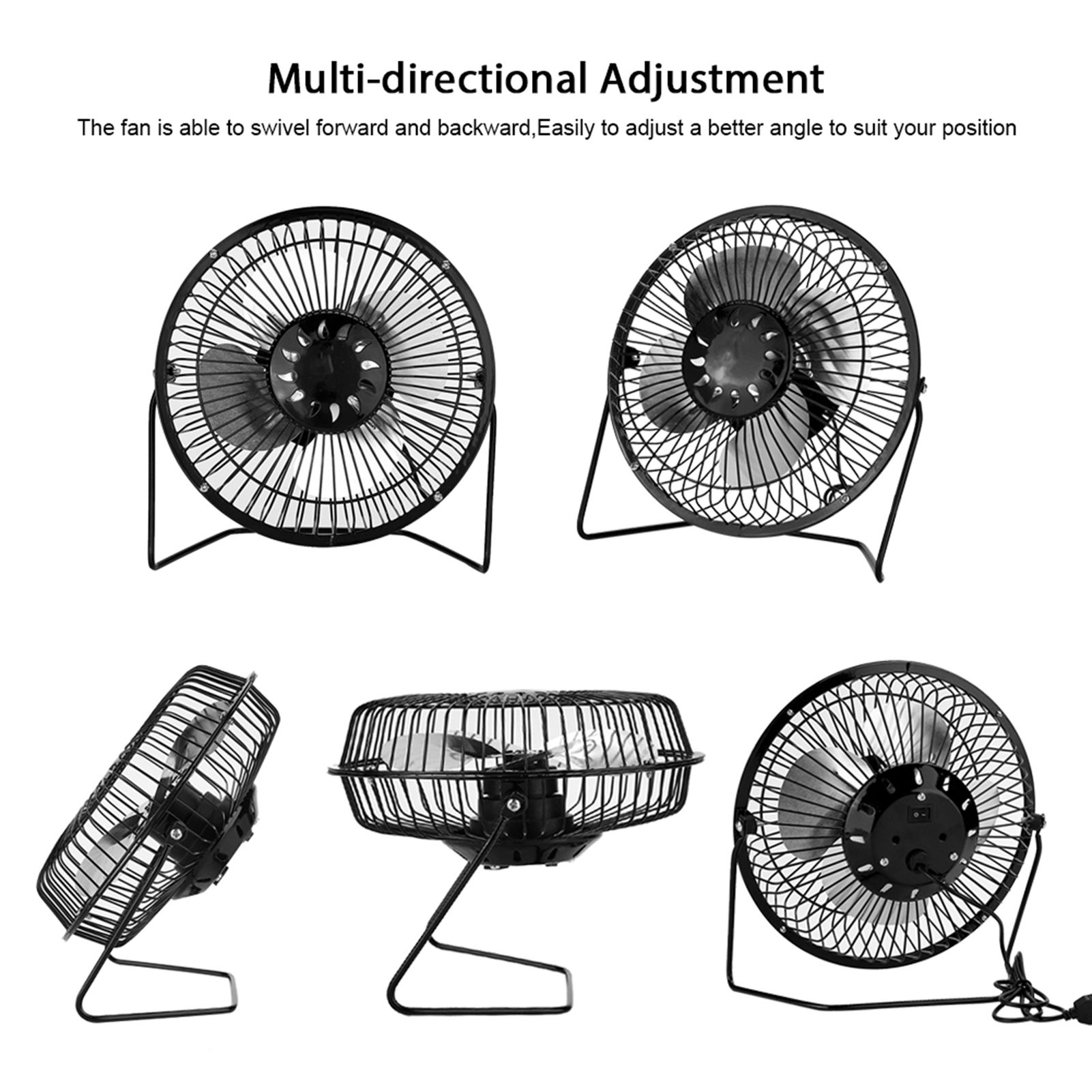 USB Solar Panel Powered Mini Portable Fan for Cooling Ventilation Home view 5