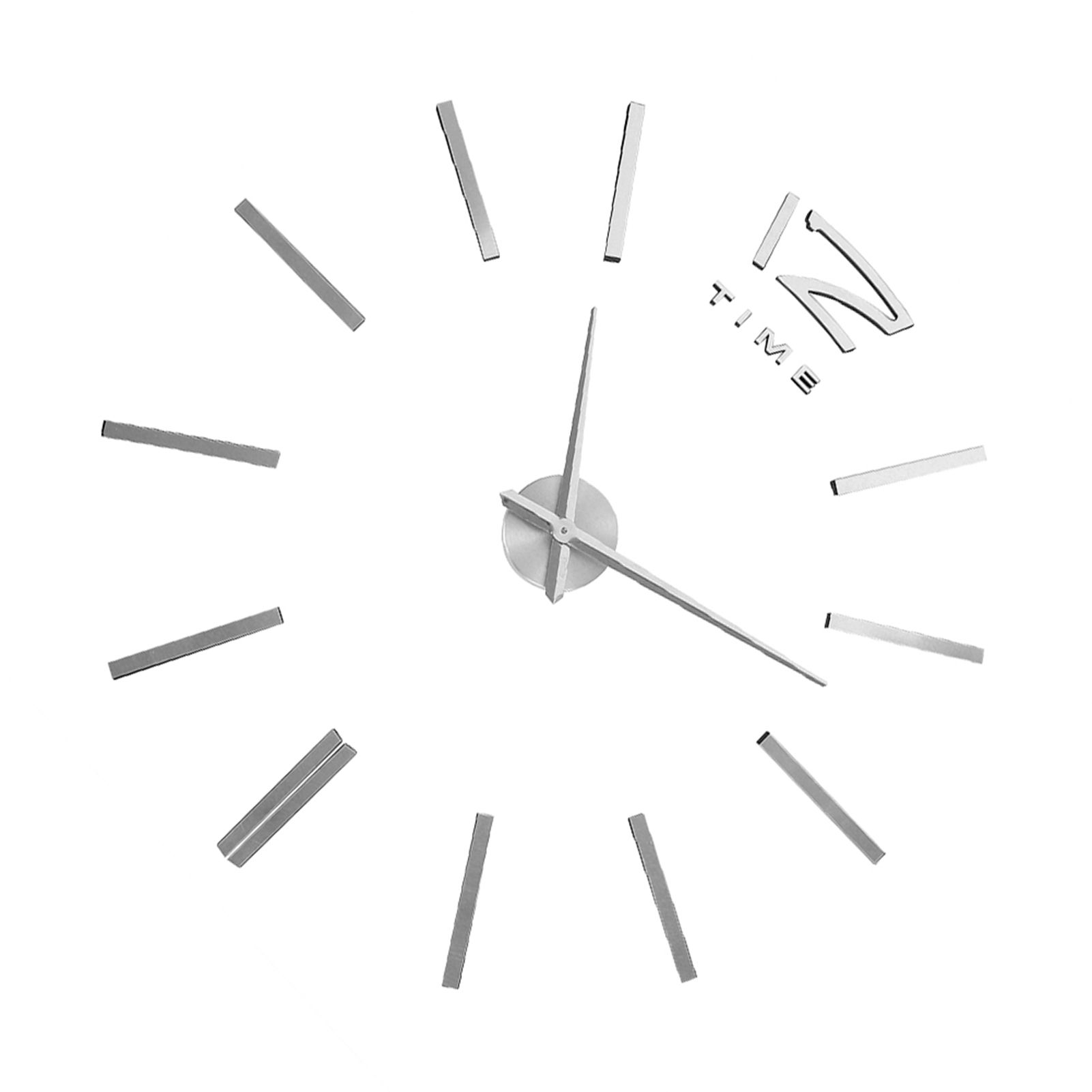 3D Mirror Luxury Modern DIY Large Wall Clock Surface Sticker Room Art Home view 7