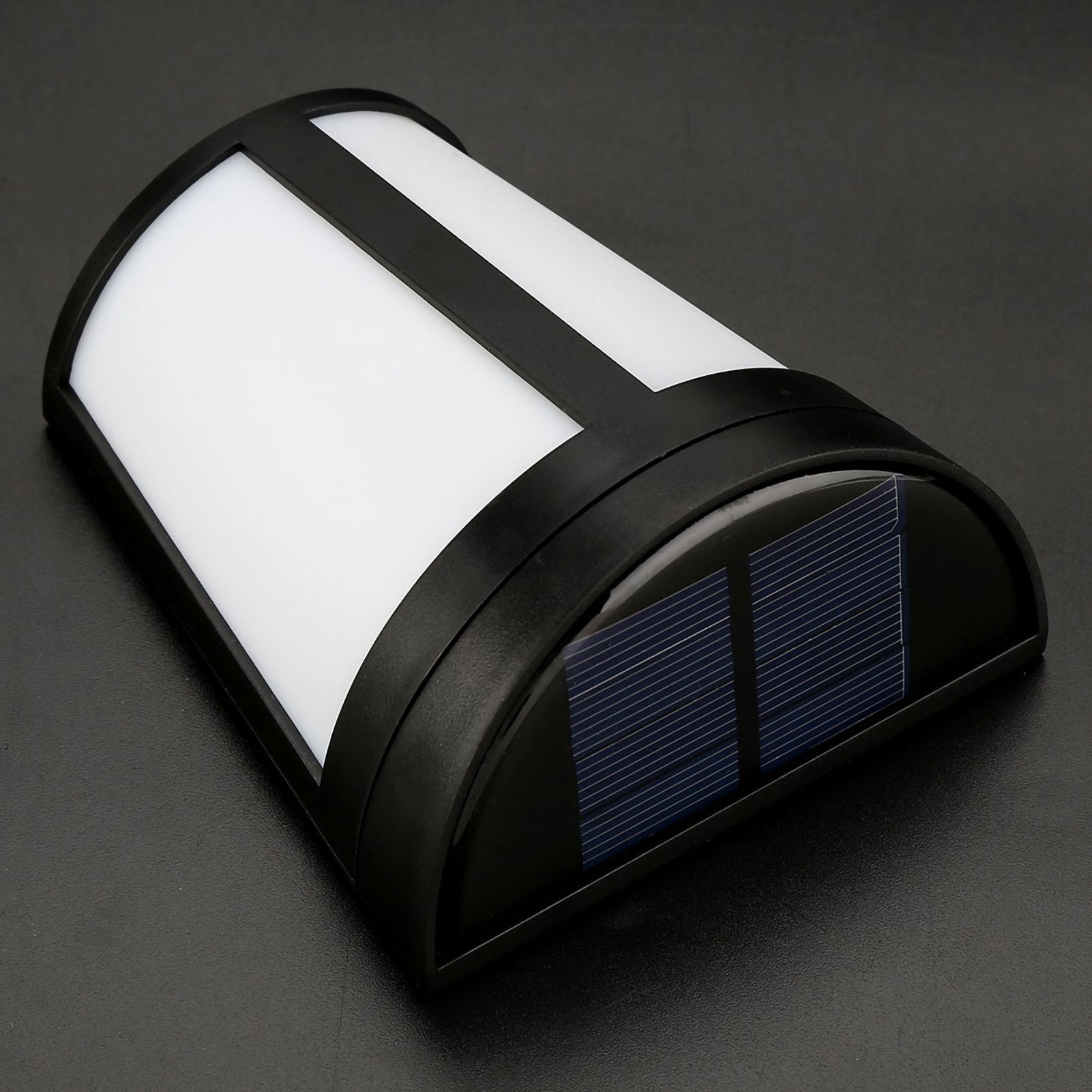 Solar Powered Wall Mount Light Outdoor Garden Landscape Fence Yard Lamp Pure White view 12
