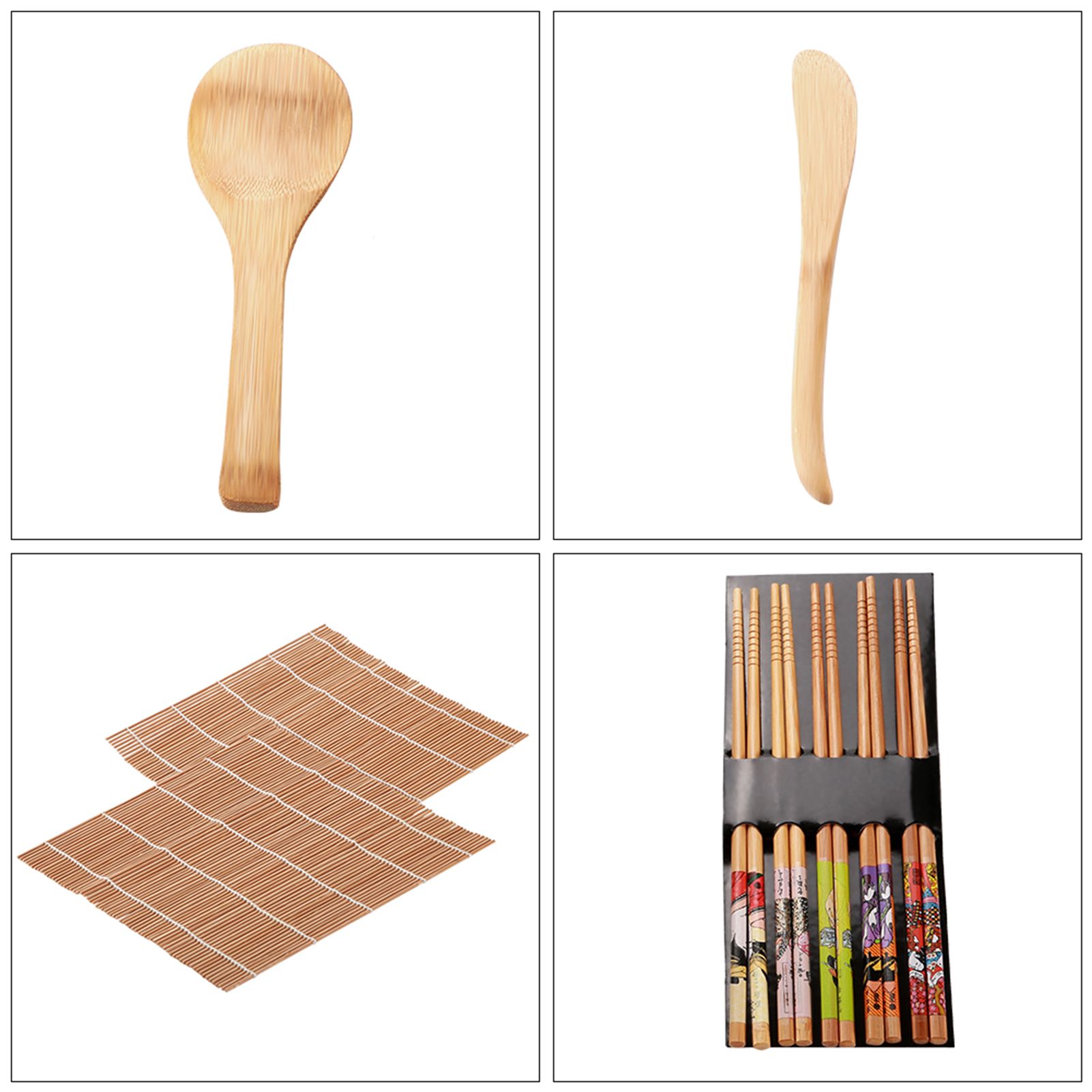13Pcs/set Bamboo Sushi Making Kit Family Office Party Homemade Sushi Gadget view 12
