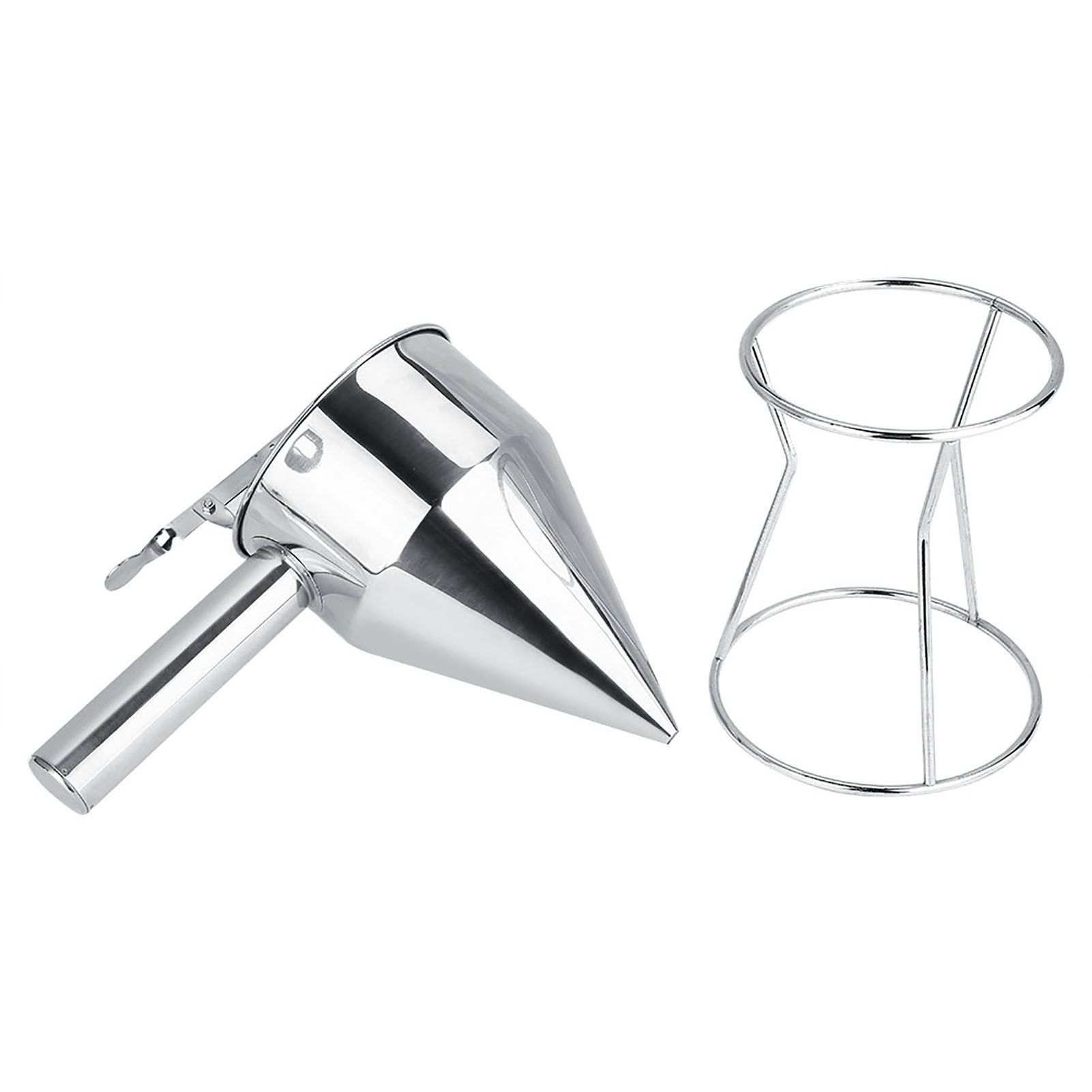 Stainless Steel Baking Funnel Cake Desserts Cooking Tools with Rack for Home