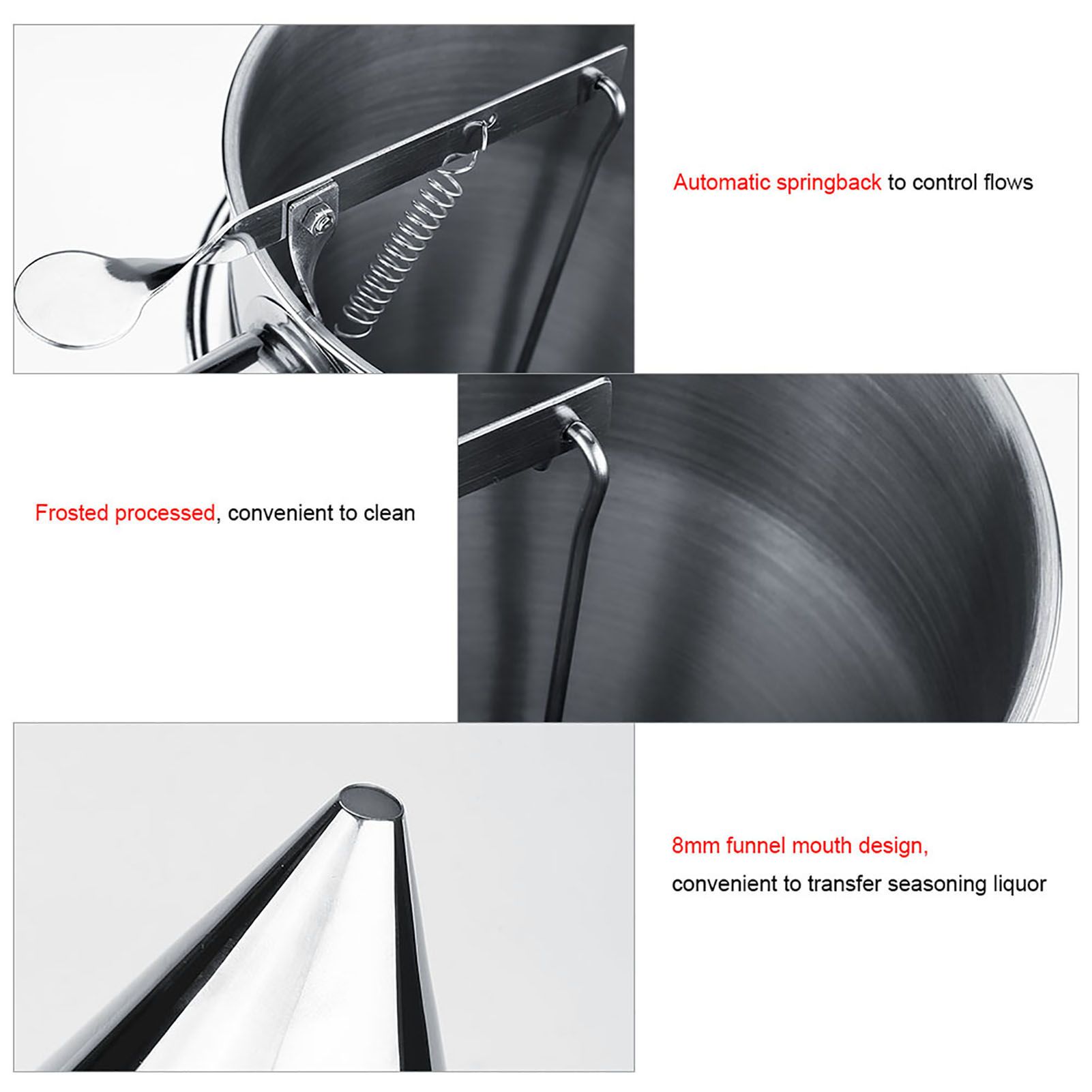Stainless Steel Baking Funnel Cake Desserts Cooking Tools with Rack for Home view 6