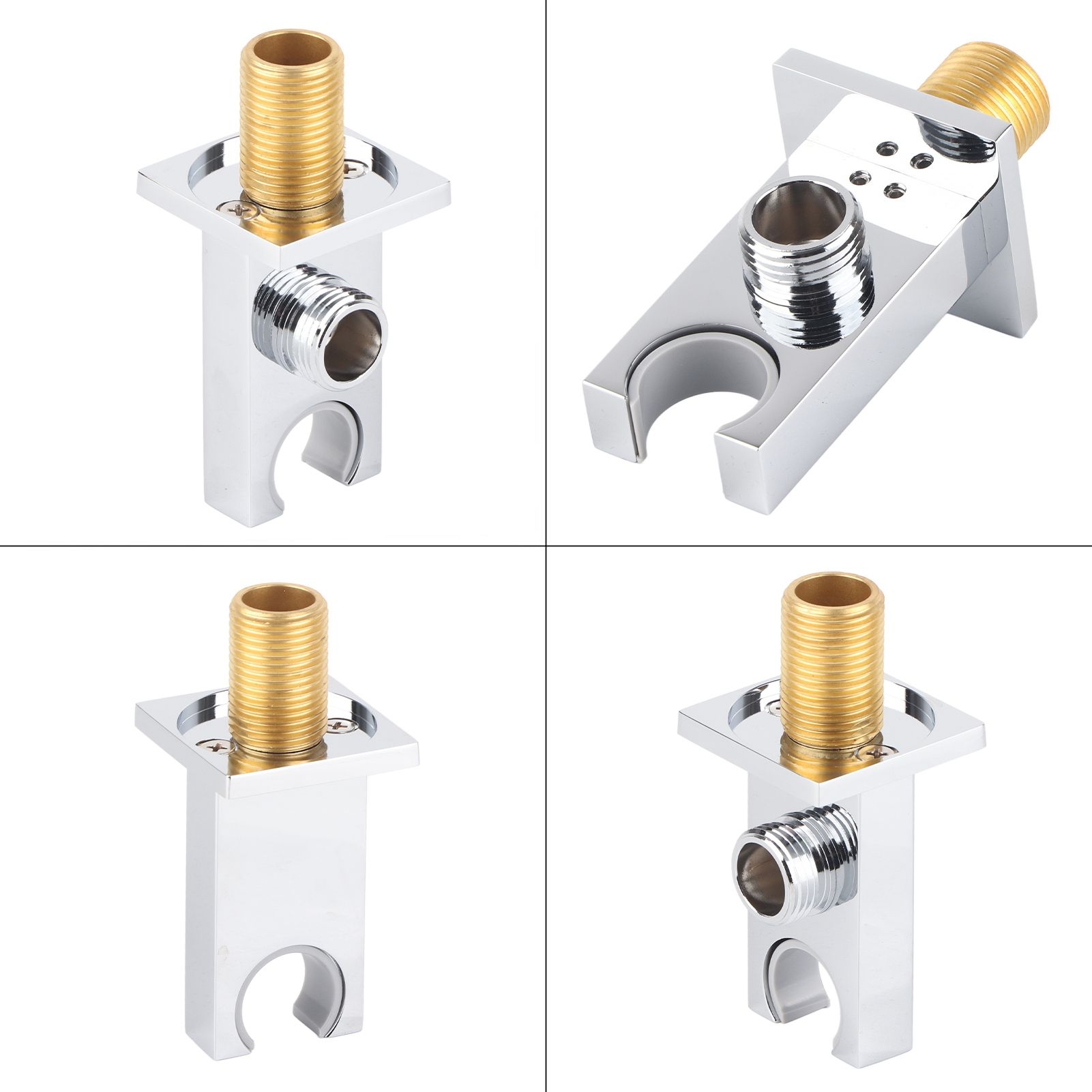 F‑Y290 Shower Outlet Elbow Holder For Hose Brass Head Bracket Wall Connector view 11