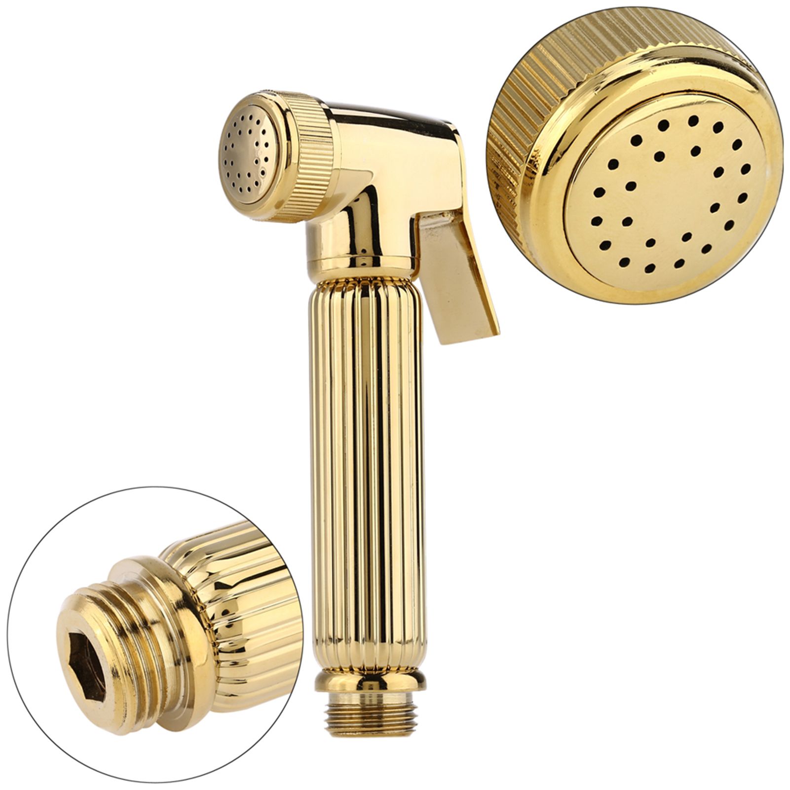Solid Brass Wall Mount Shower Toilet Bathroom Handheld Bidet Diaper Spray view 4