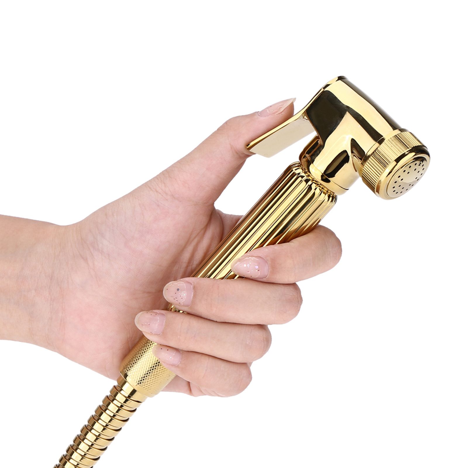 Solid Brass Wall Mount Shower Toilet Bathroom Handheld Bidet Diaper Spray view 14