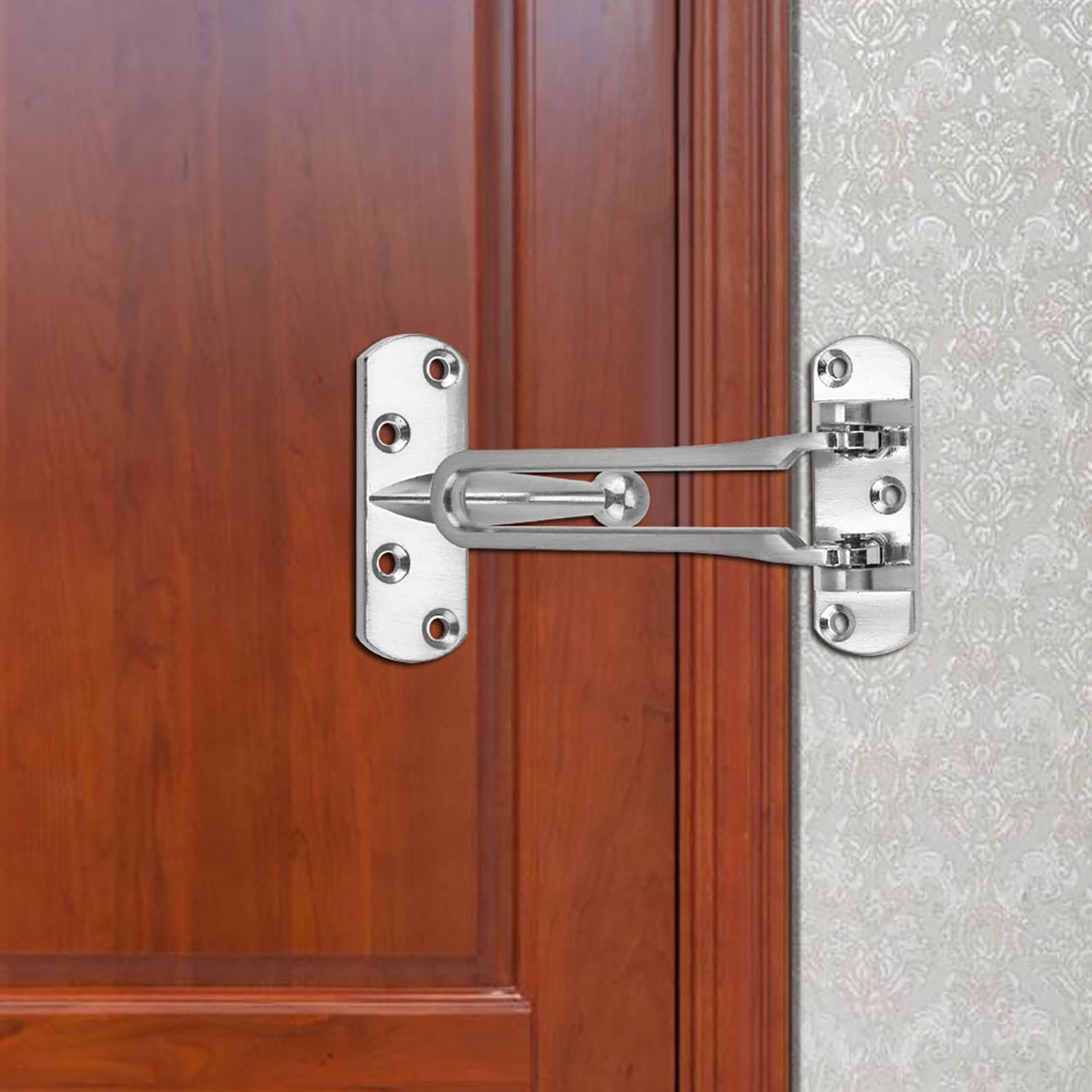 Heavy Duty Zinc Alloy Safety Guard Security Door Lock Latch for Home Hotel Door view 3